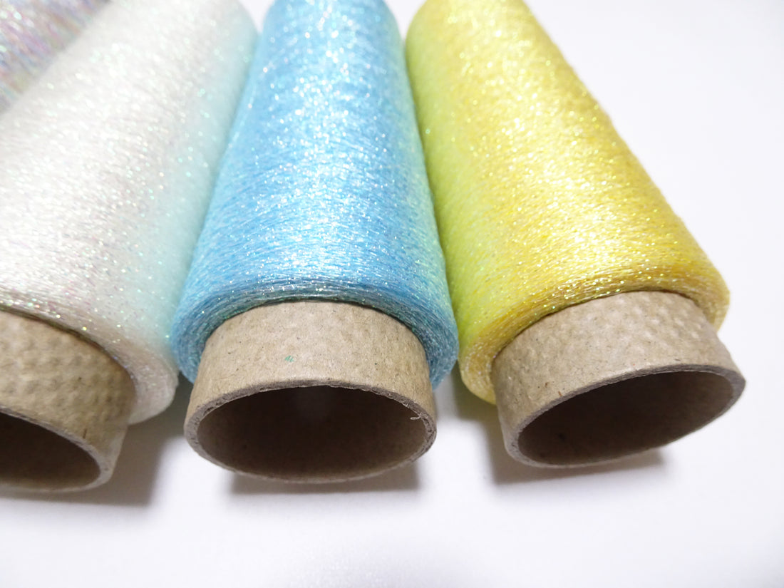 Japanese vintage metallic hagoromo Aurora thread 6sets embroidey 6000M 8759 0.16mm