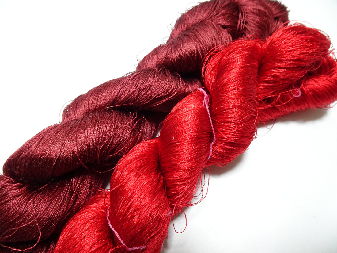 Japanese Vintage Twisted Silk Thread 2sets Embroidery 15396