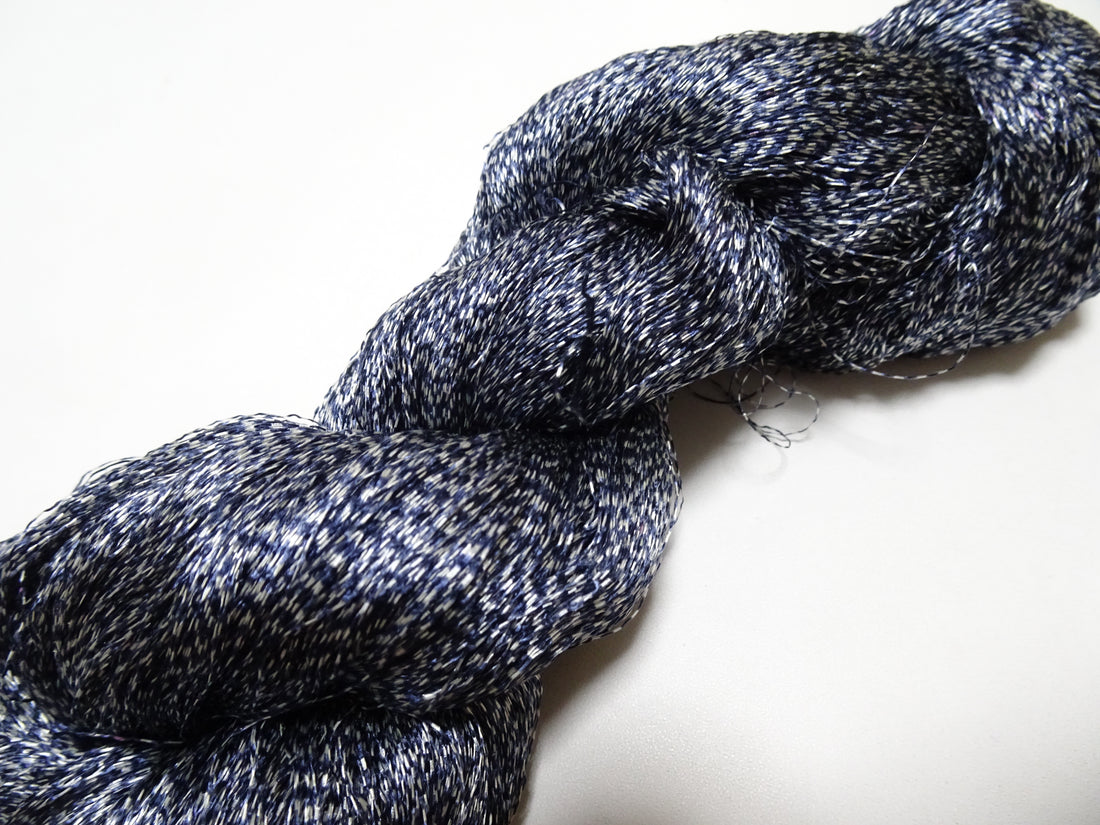 Japanese Vintage Super Rare Indigo Mud Dyeing kasuri loose Twisted Silk Thread Various Sets Embroidery & weave 15538