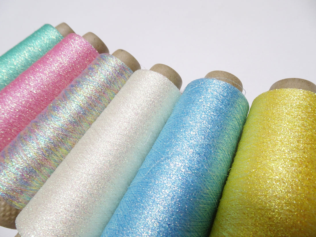 Japanese vintage metallic hagoromo Aurora thread 6sets embroidey 6000M 8759 0.16mm