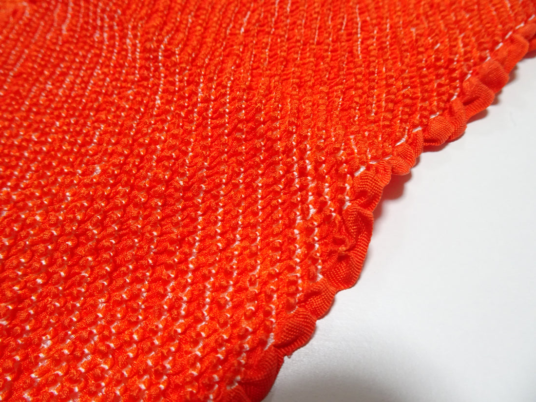 Japanese Kimono Silk Obi Age Shibori  18051