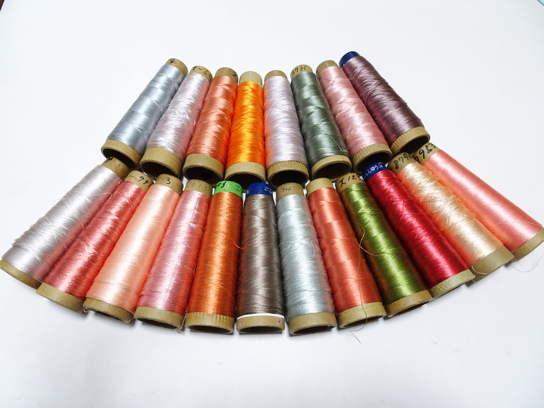 Special Price!! Japanese vintage silk thread 20sets embroidery 16392