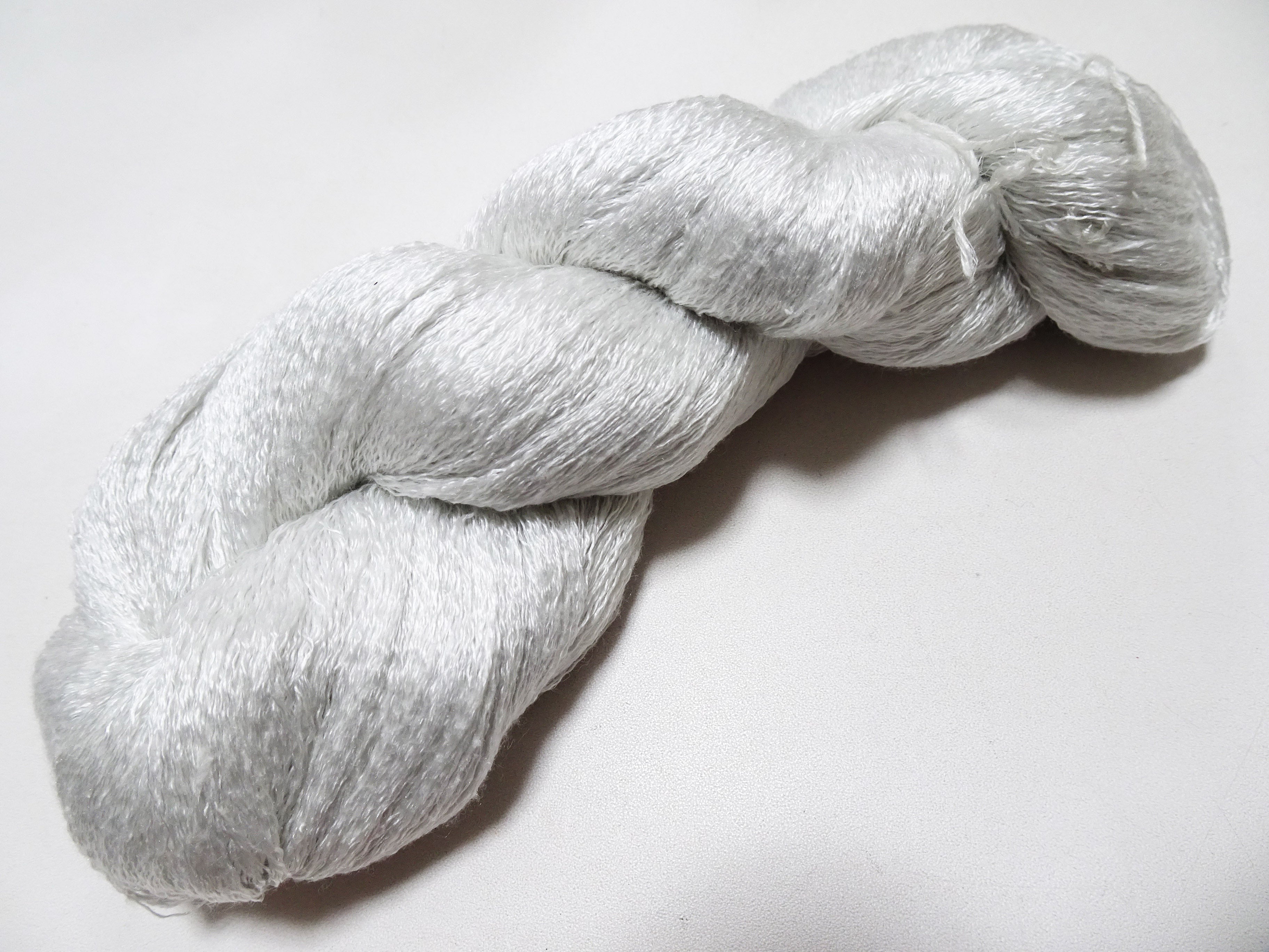 Japanese Vintage Japanese Cedar Dyeing Silk Thread Embroidery & Weaving Light Gray (almost white) 18149