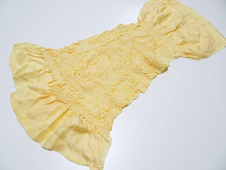 Japanese Kimono Silk Obi Age Shibori  18052