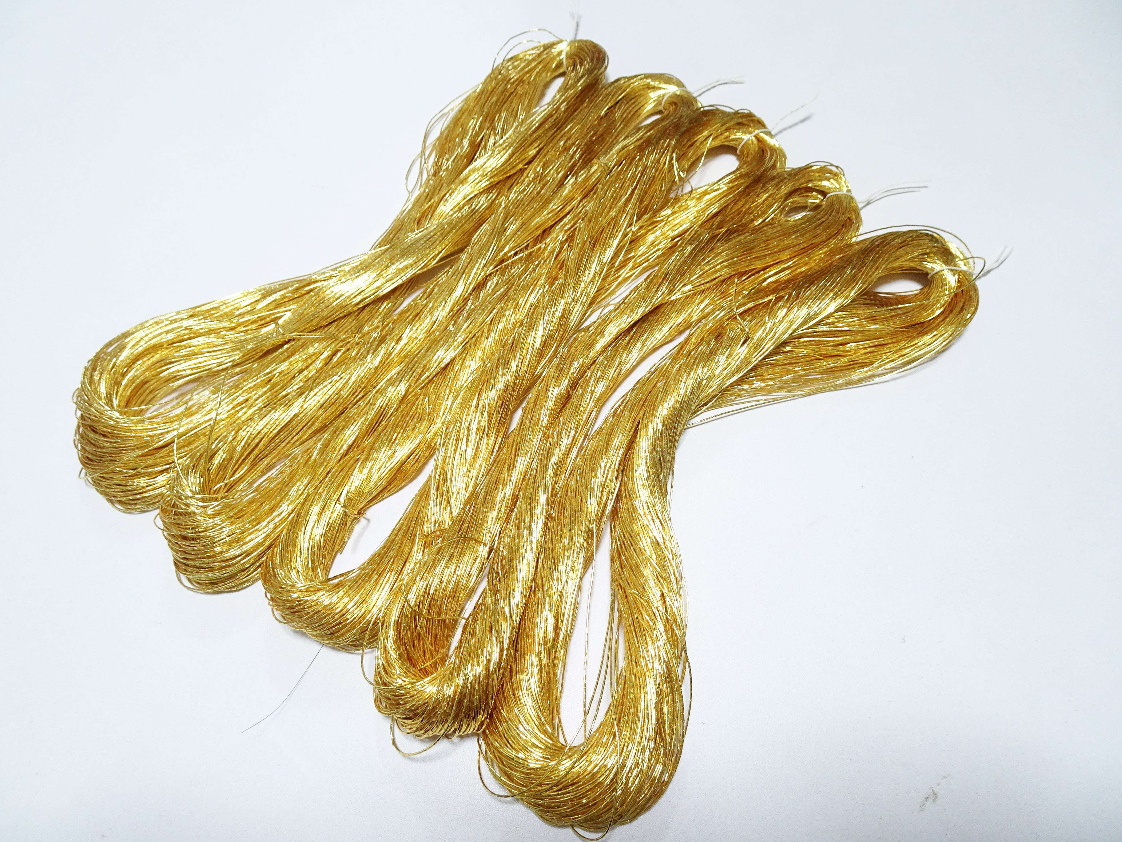 Japanese vintage Superb gold leaf thread 5 sets embroidery 8760  0.50mm