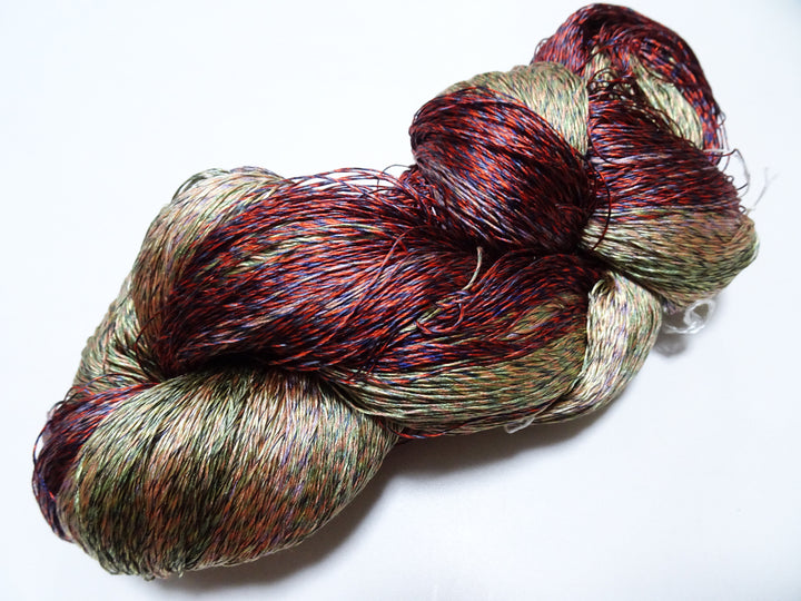 Japanese Tanaka Gen Silk – One-of-a-Kind Hand-Dyed Artistic Silk Thread, Rare Japanese Artisan Yarn, Limited Stock 19139