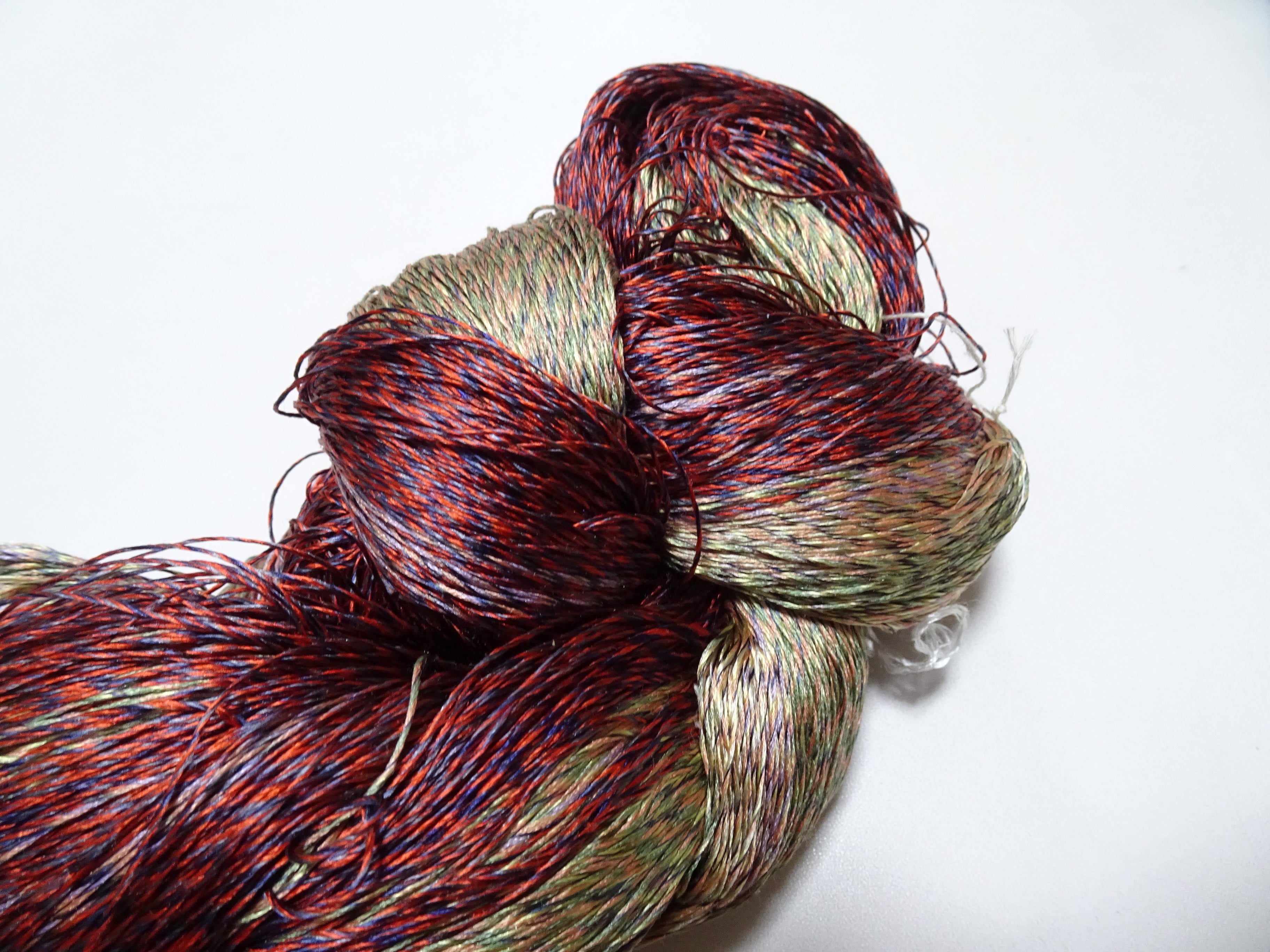 Japanese Tanaka Gen Silk – One-of-a-Kind Hand-Dyed Artistic Silk Thread, Rare Japanese Artisan Yarn, Limited Stock 19139