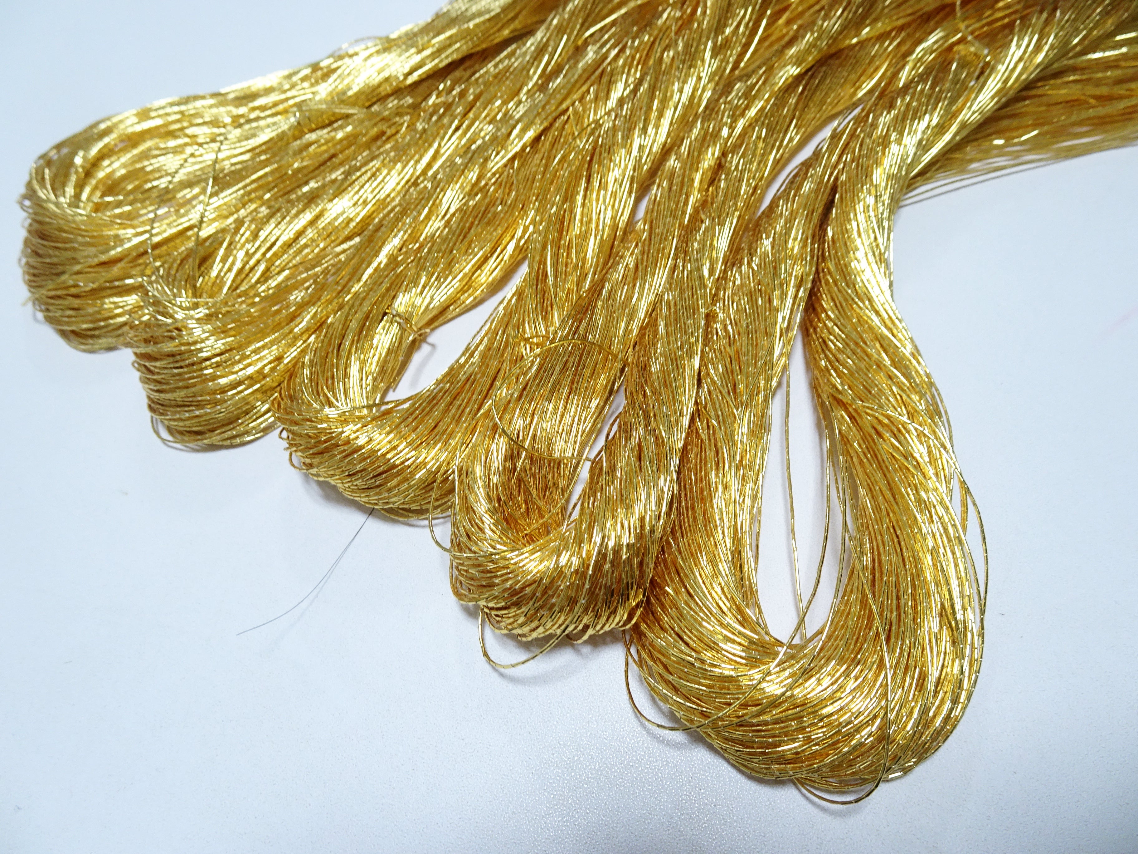 Japanese vintage Superb gold leaf thread 5 sets embroidery 8760  0.50mm