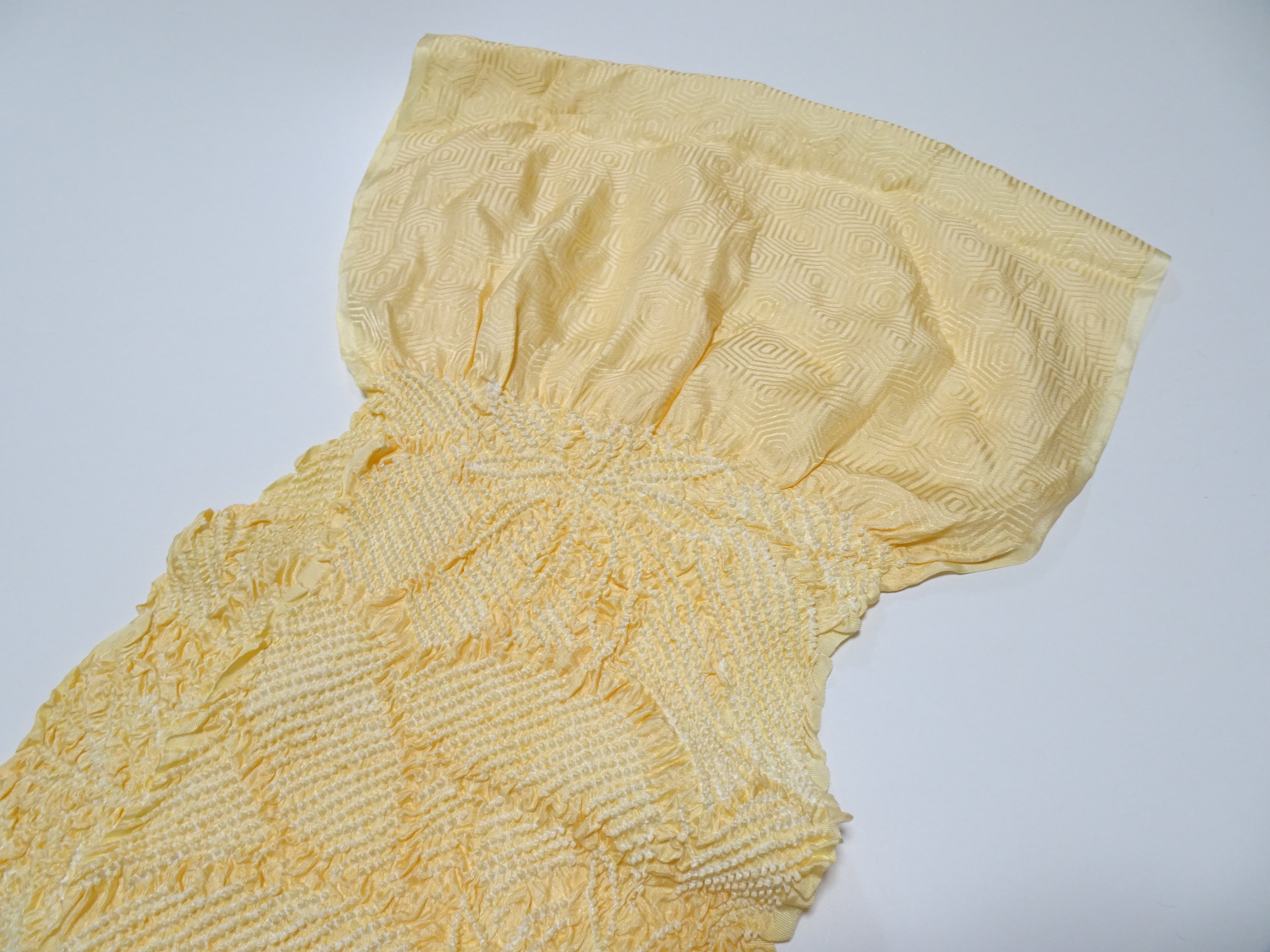Japanese Kimono Silk Obi Age Shibori  18052