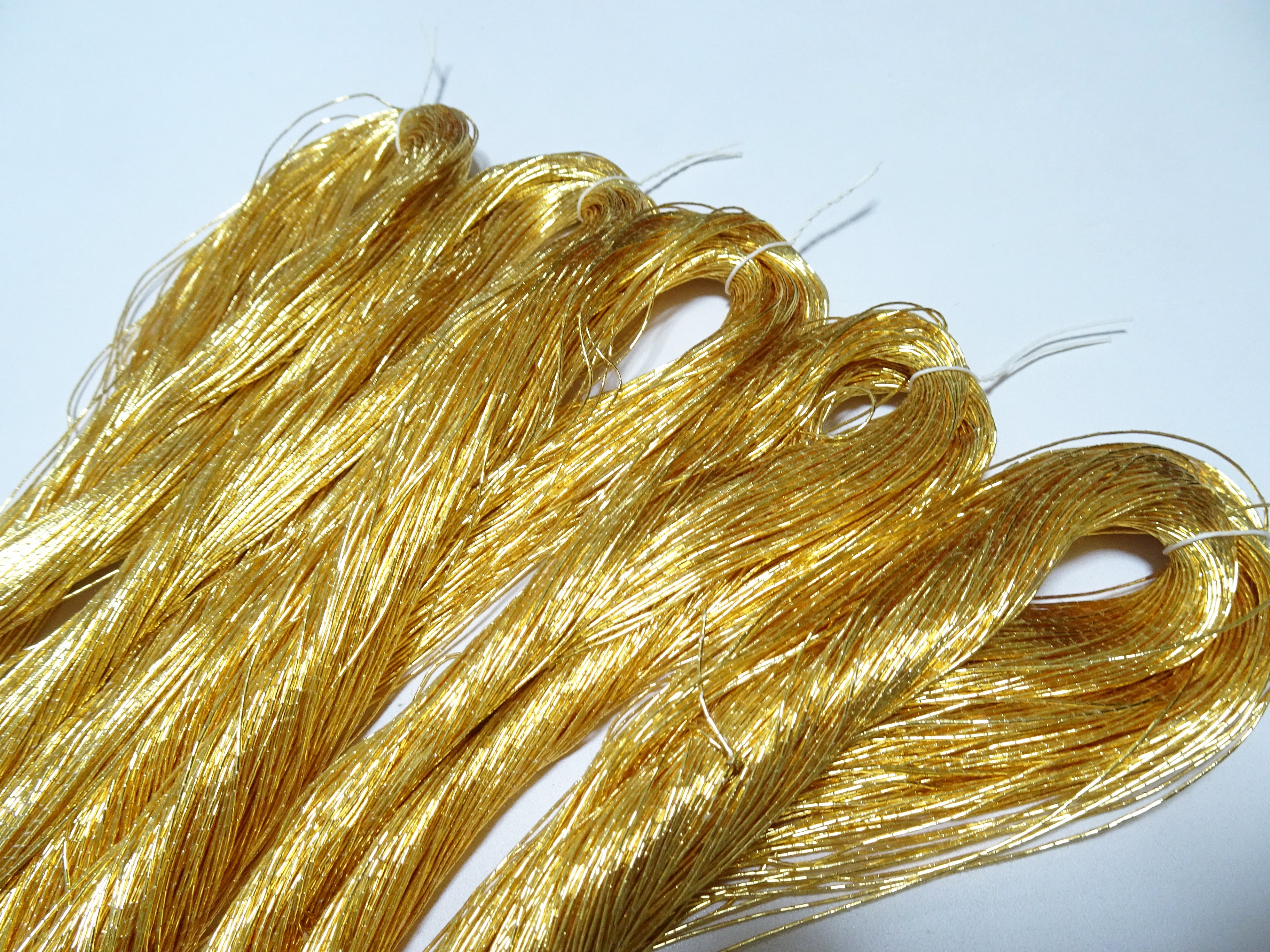 Japanese vintage Superb gold leaf thread 5 sets embroidery 8760  0.50mm