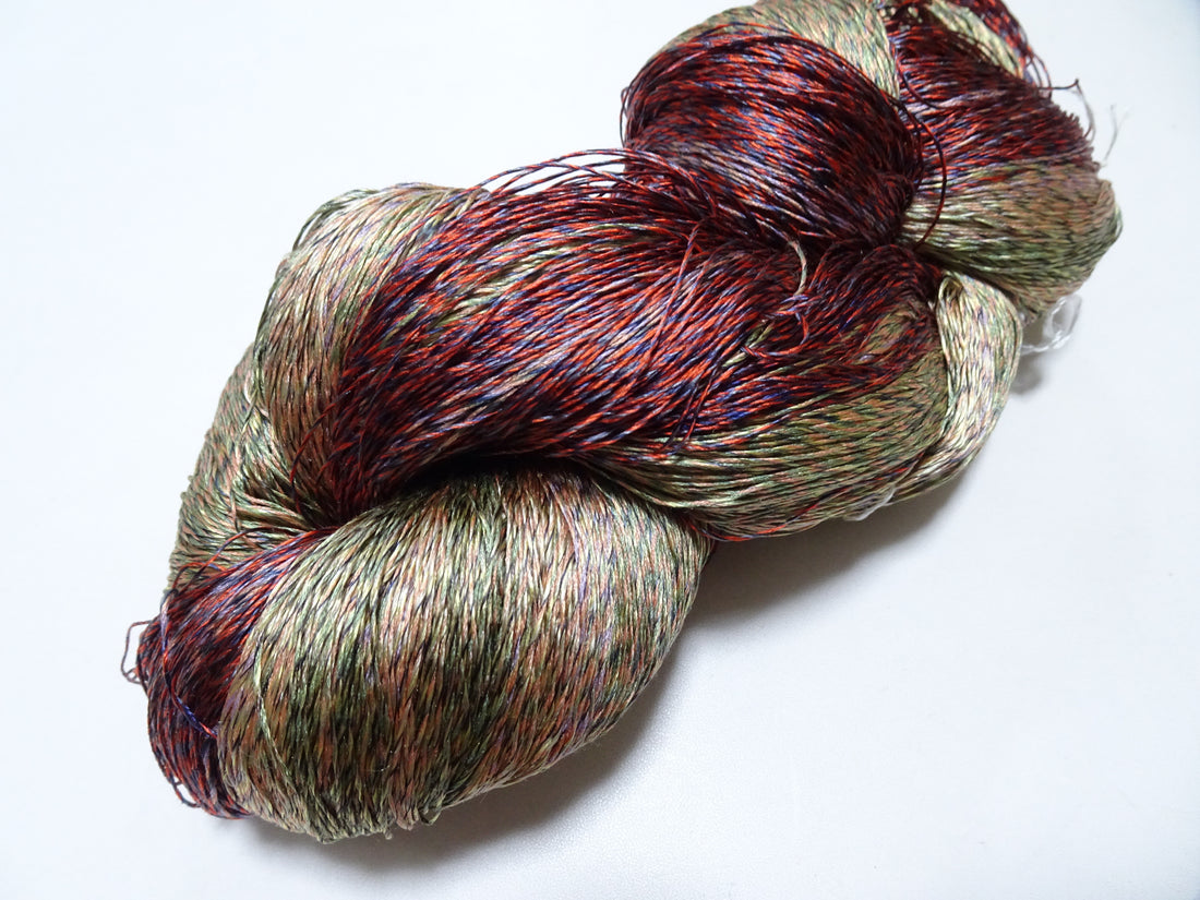 Japanese Tanaka Gen Silk – One-of-a-Kind Hand-Dyed Artistic Silk Thread, Rare Japanese Artisan Yarn, Limited Stock 19139