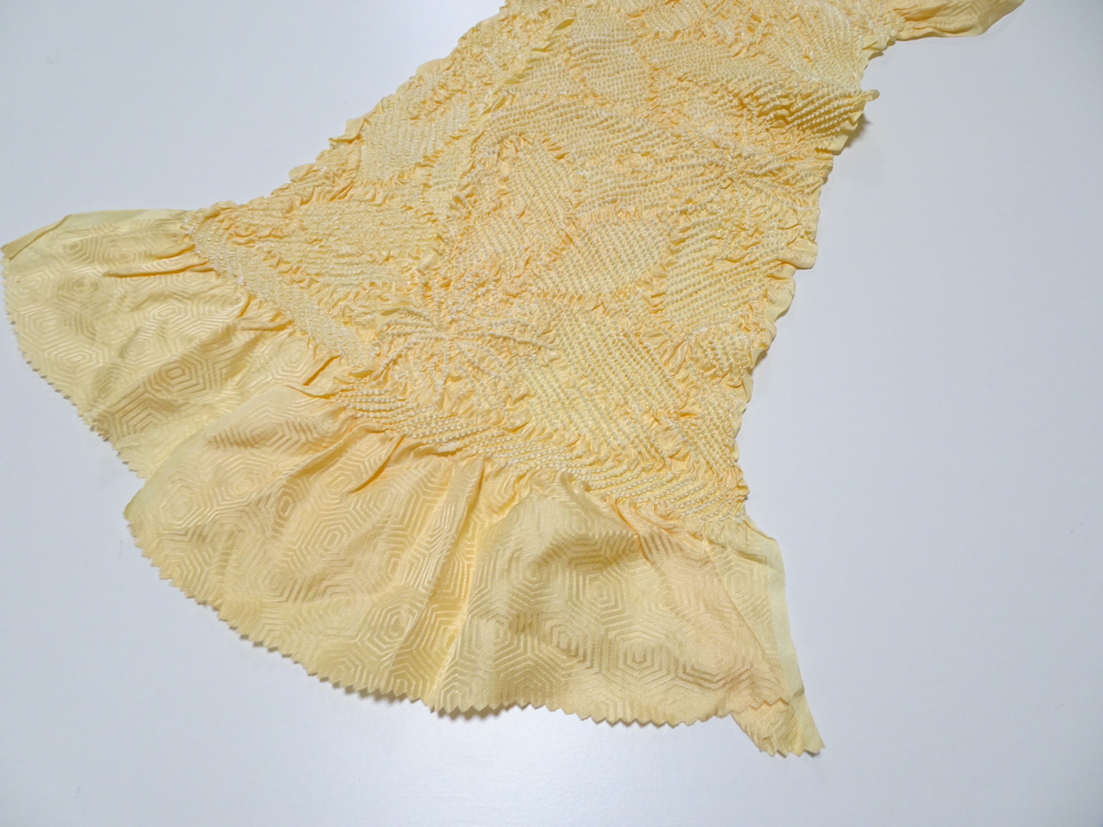 Japanese Kimono Silk Obi Age Shibori  18052