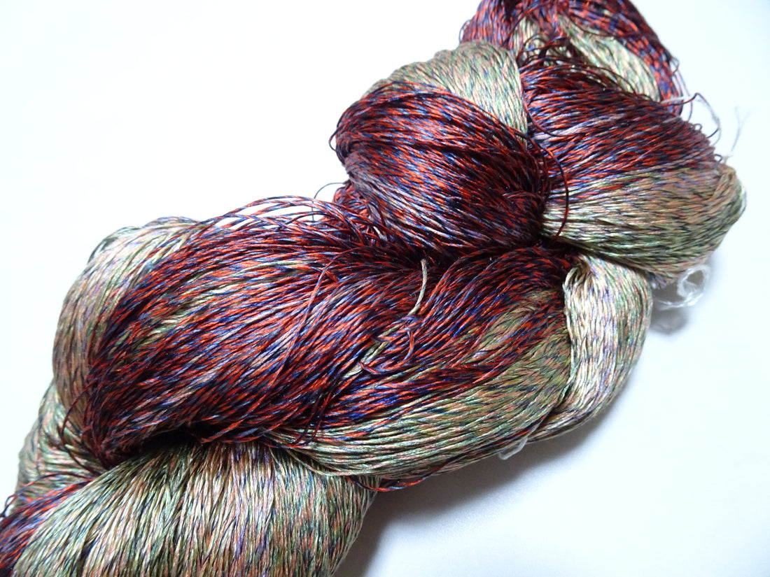 Japanese Tanaka Gen Silk – One-of-a-Kind Hand-Dyed Artistic Silk Thread, Rare Japanese Artisan Yarn, Limited Stock 19139