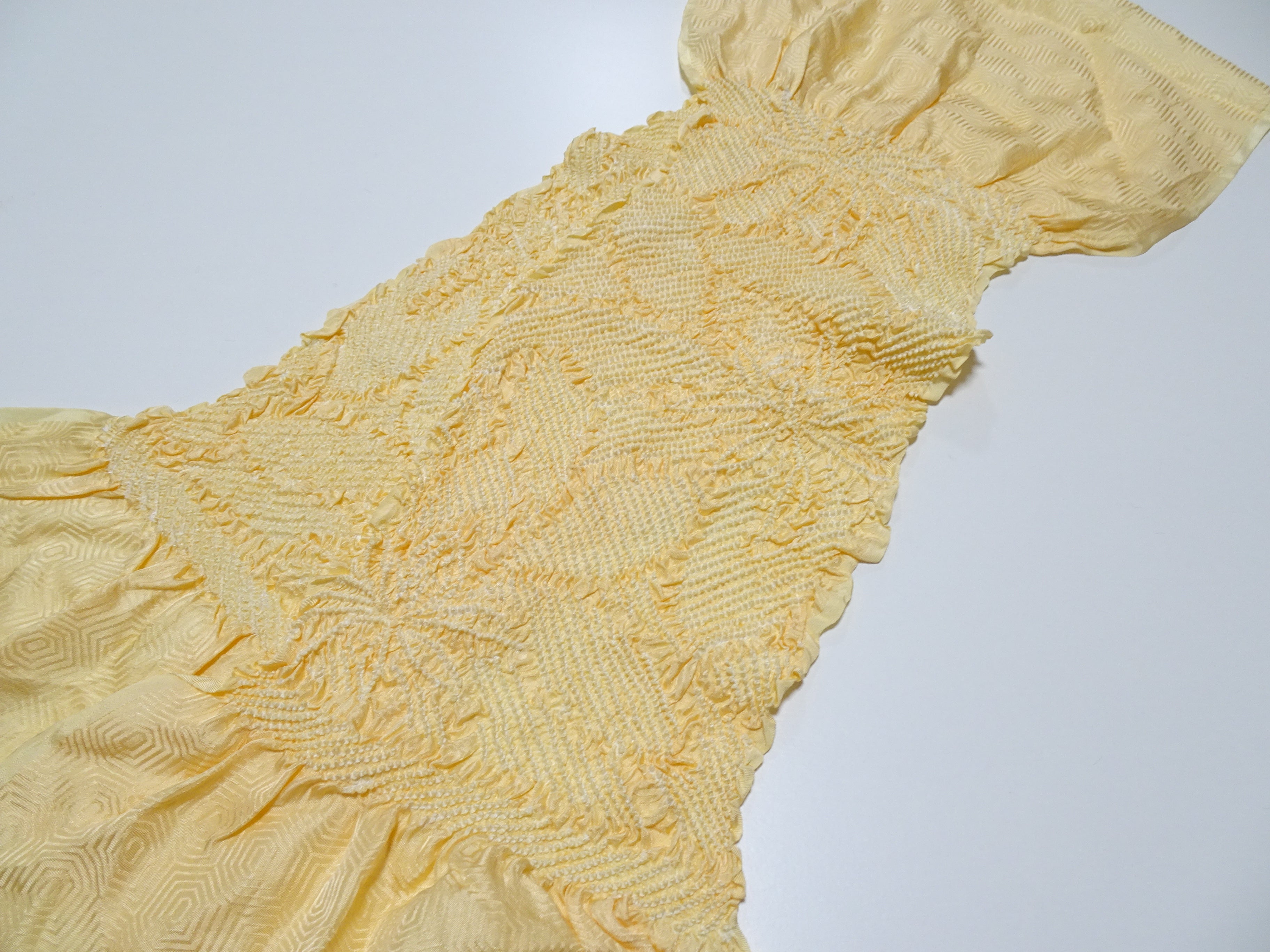 Japanese Kimono Silk Obi Age Shibori  18052