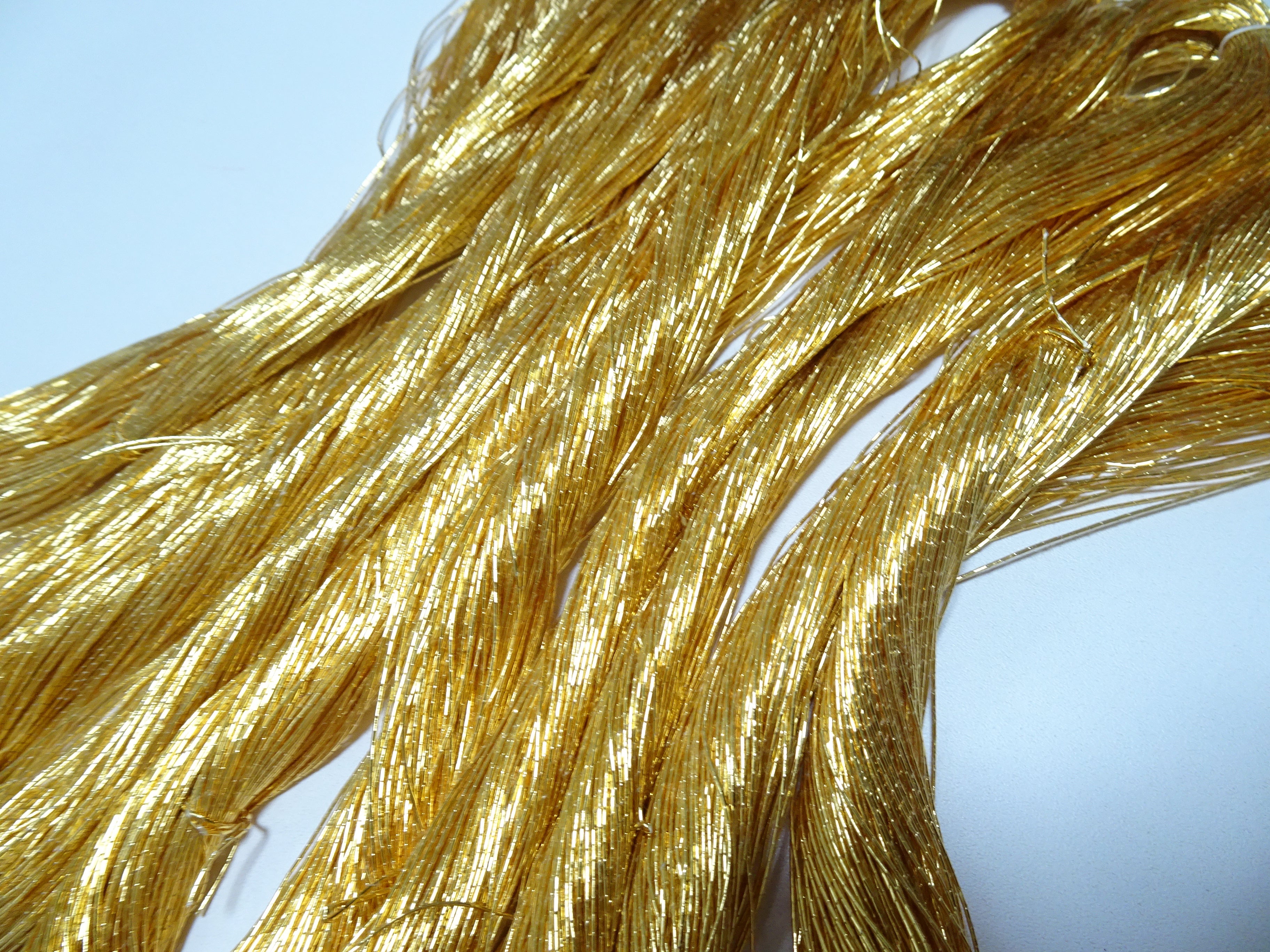 Japanese vintage Superb gold leaf thread 5 sets embroidery 8760  0.50mm