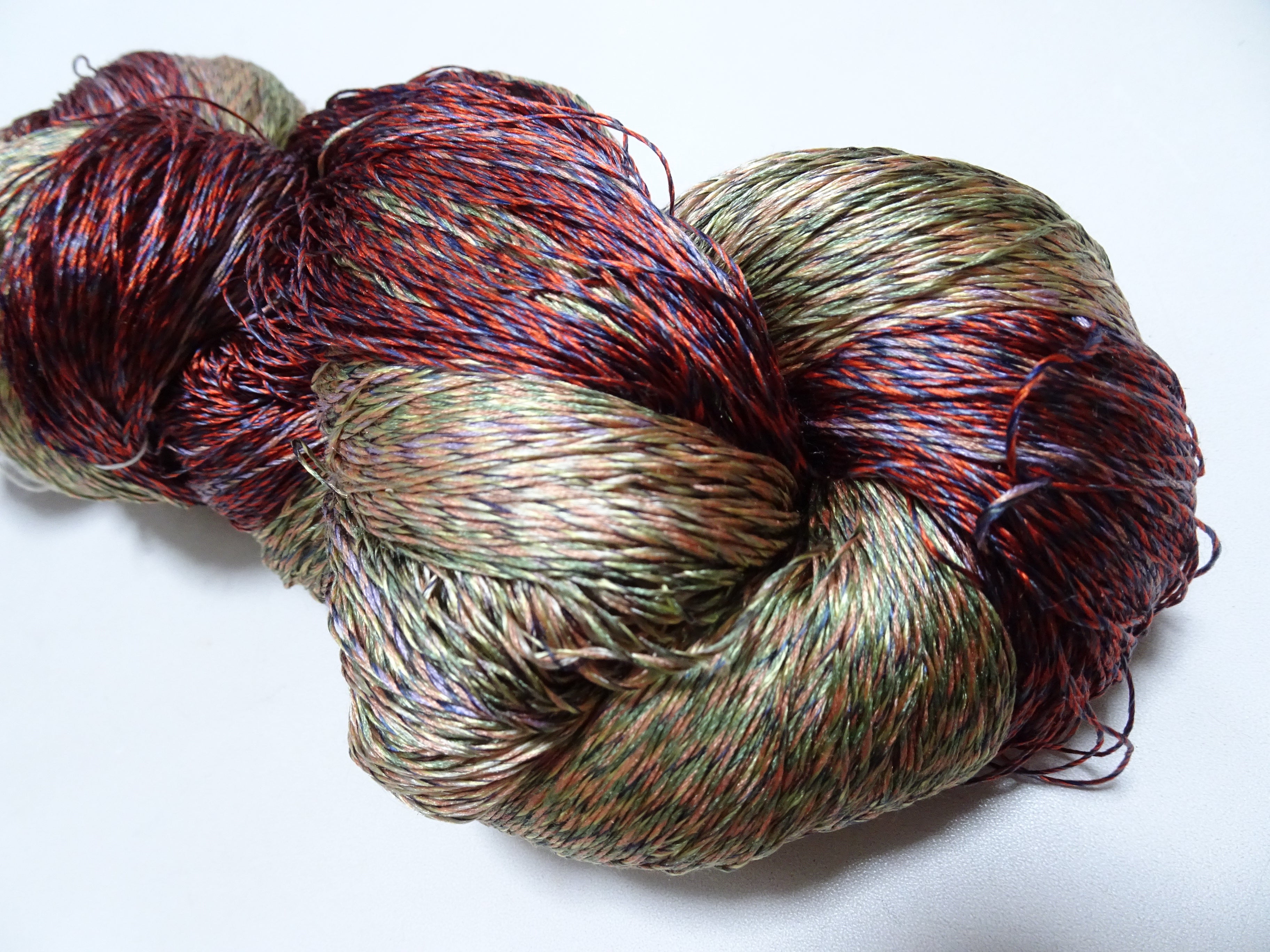 Japanese Tanaka Gen Silk – One-of-a-Kind Hand-Dyed Artistic Silk Thread, Rare Japanese Artisan Yarn, Limited Stock 19139