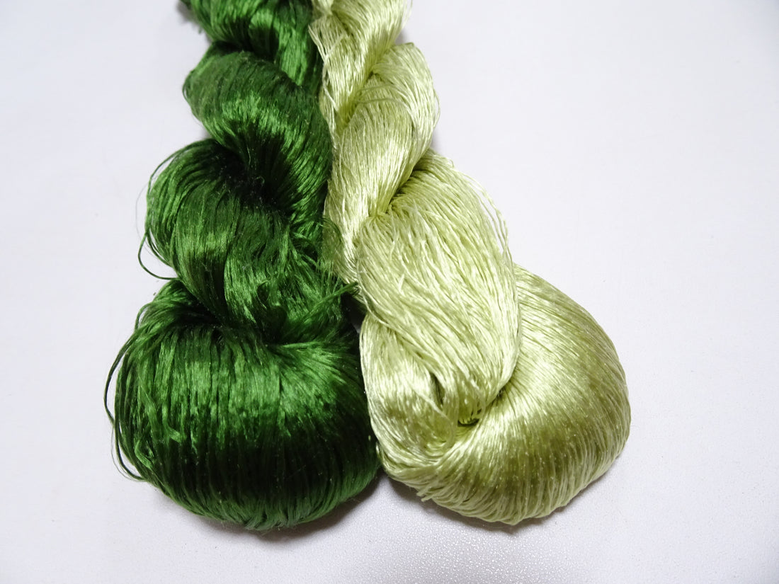 Japanese Vintage loose Twisted Silk Thread 2sets Embroidery 14563