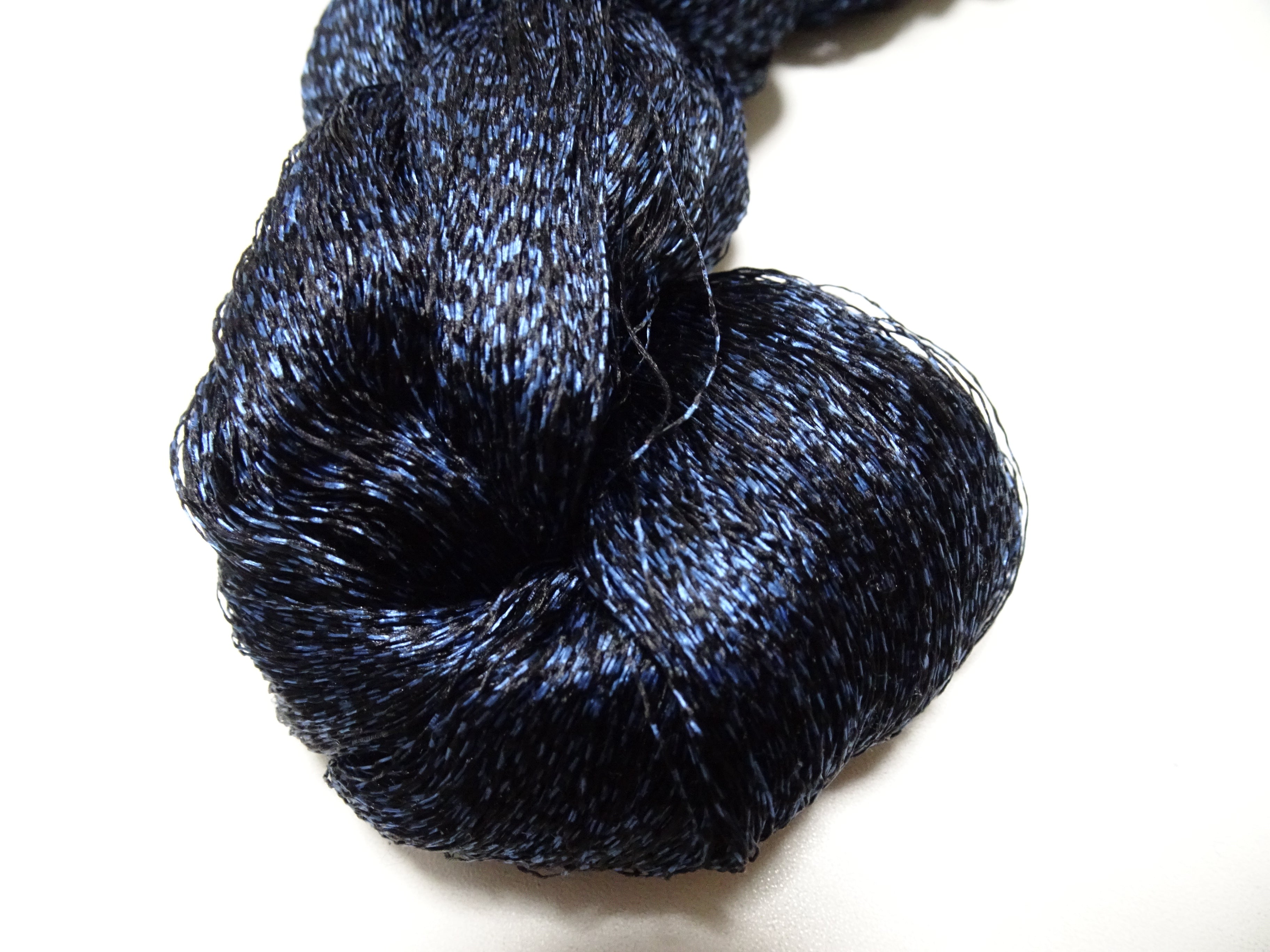 Japanese Vintage Super Rare Indigo Mud Dyeing kasuri loose Twisted Silk Thread Various Sets Embroidery & weave 15539