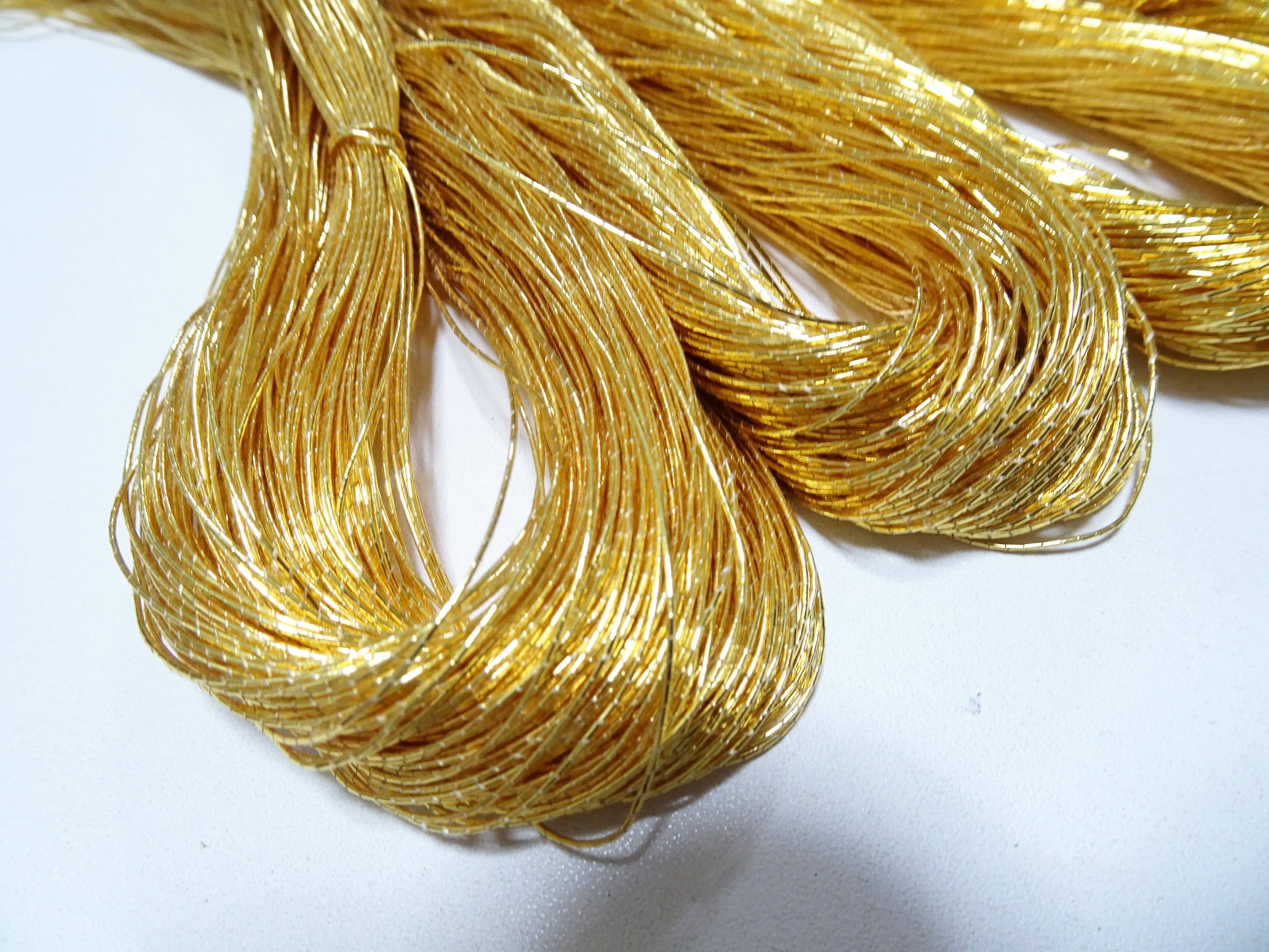 Japanese vintage Superb gold leaf thread 5 sets embroidery 8760  0.50mm