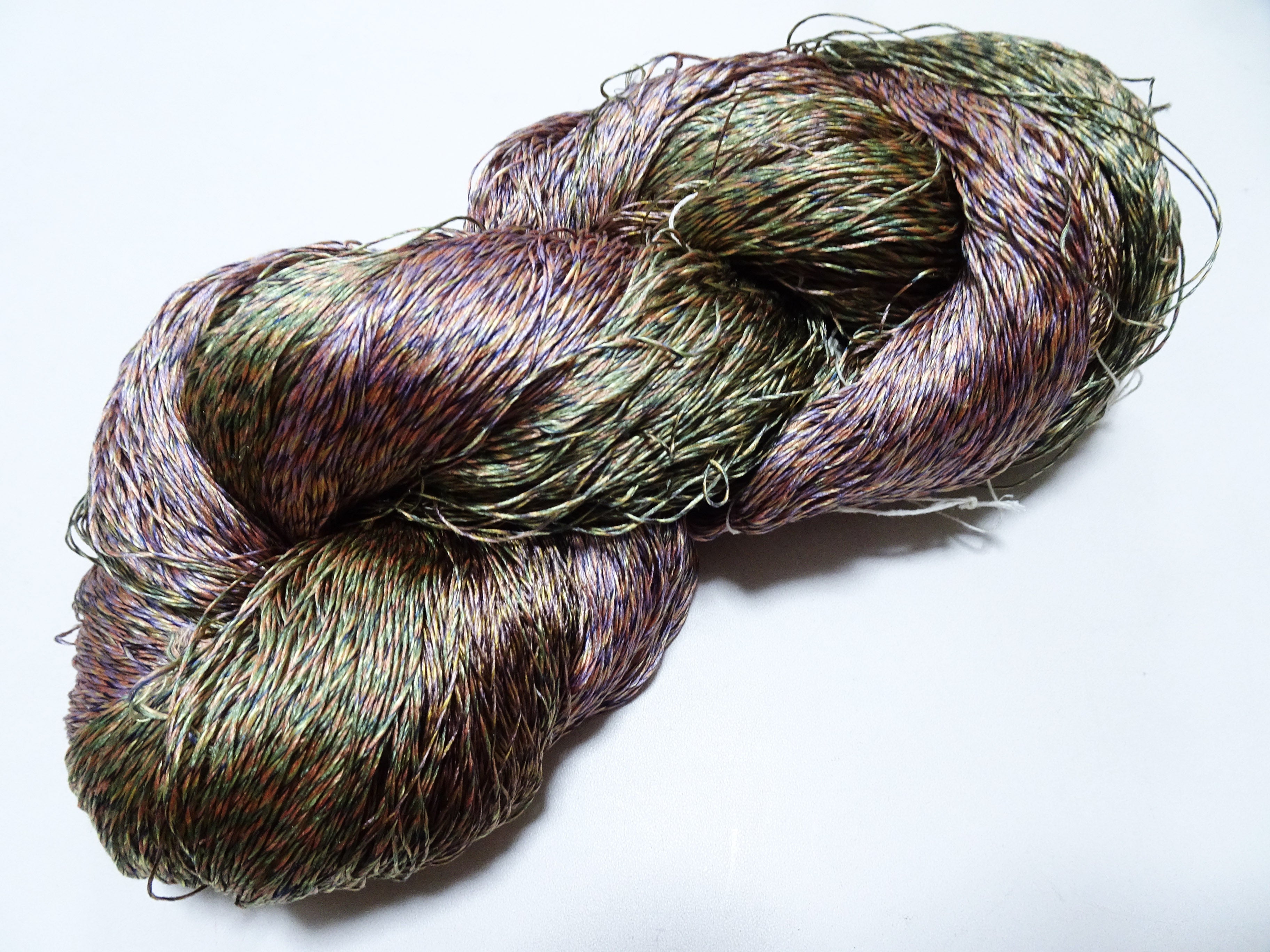 Japanese Tanaka Gen Silk – One-of-a-Kind Hand-Dyed Artistic Silk Thread, Rare Japanese Artisan Yarn, Limited Stock 19140