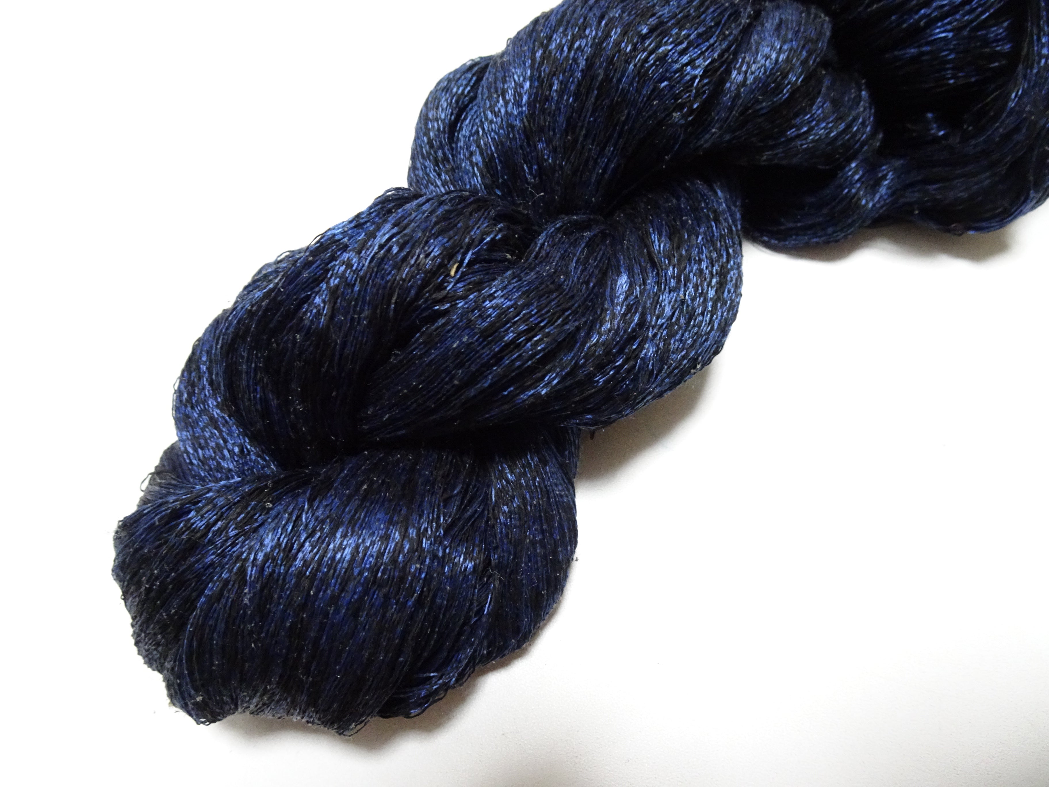 Japanese Vintage Super Rare Indigo Mud Dyeing kasuri loose Twisted Silk Thread Various Sets Embroidery & weave 15540