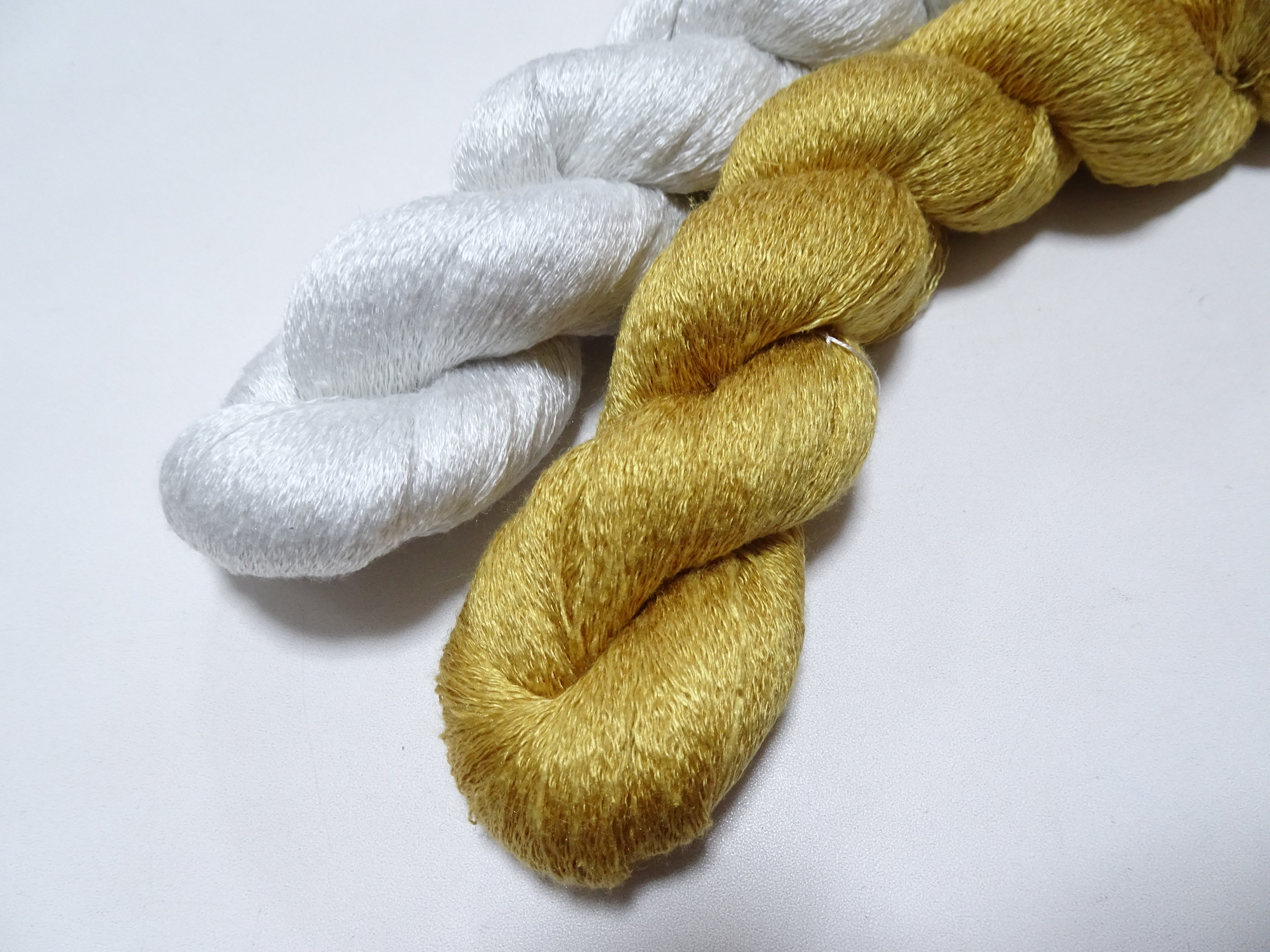 Japanese Vintage Japanese Cedar Dyeing Silk Thread 2sets Embroidery & Weaving 18150
