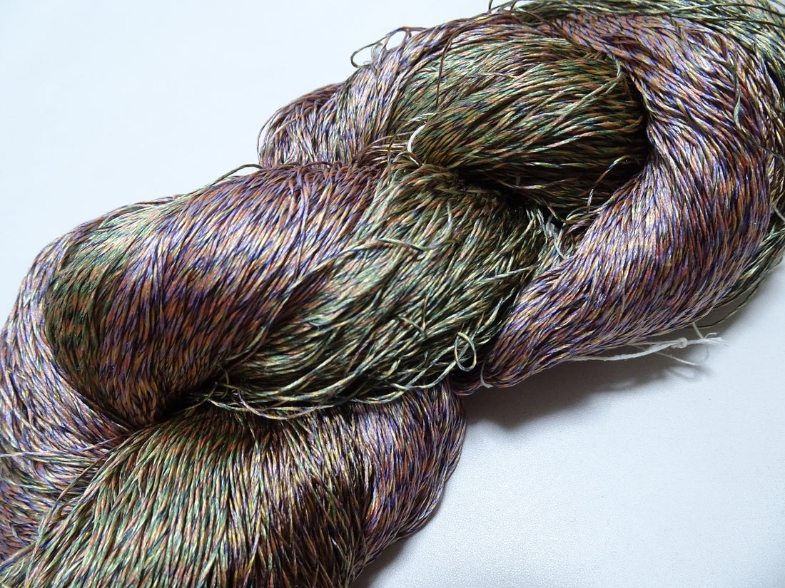 Japanese Tanaka Gen Silk – One-of-a-Kind Hand-Dyed Artistic Silk Thread, Rare Japanese Artisan Yarn, Limited Stock 19140