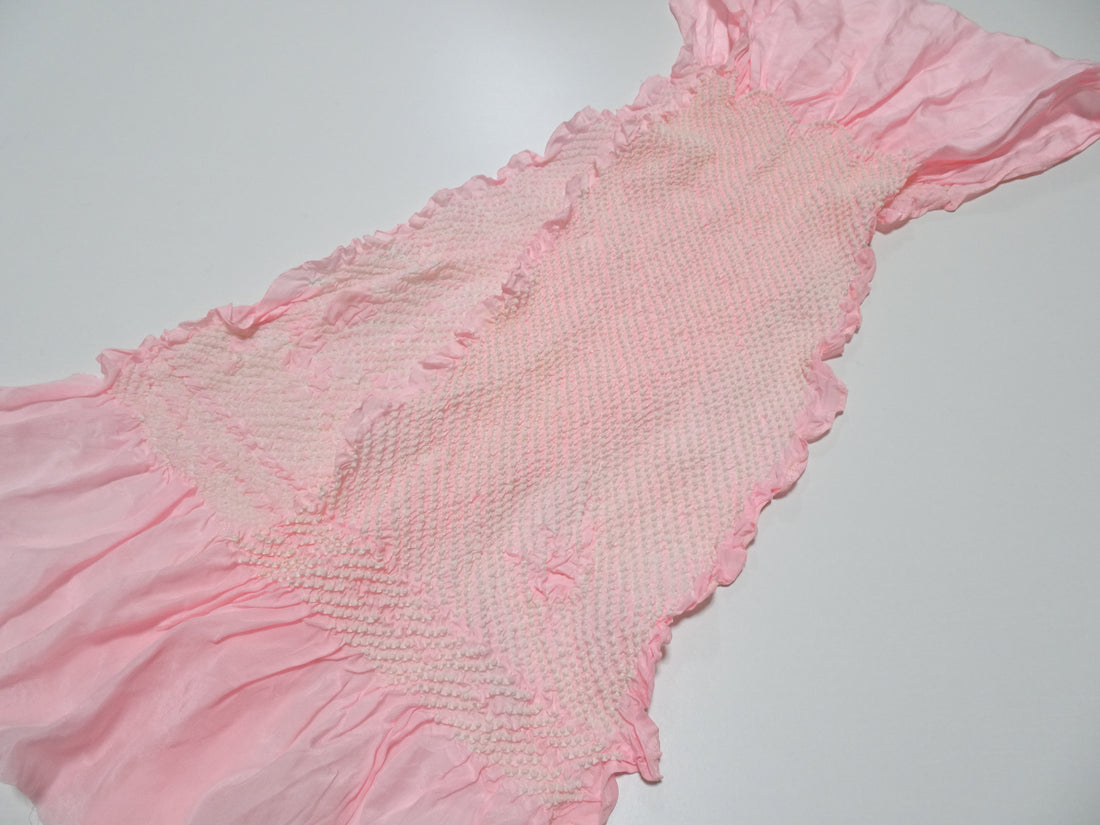 Japanese Kimono Silk Obi Age Shibori  18053