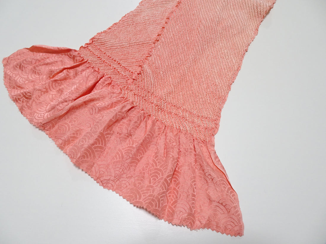 Japanese Kimono Silk Obi Age Shibori  18054