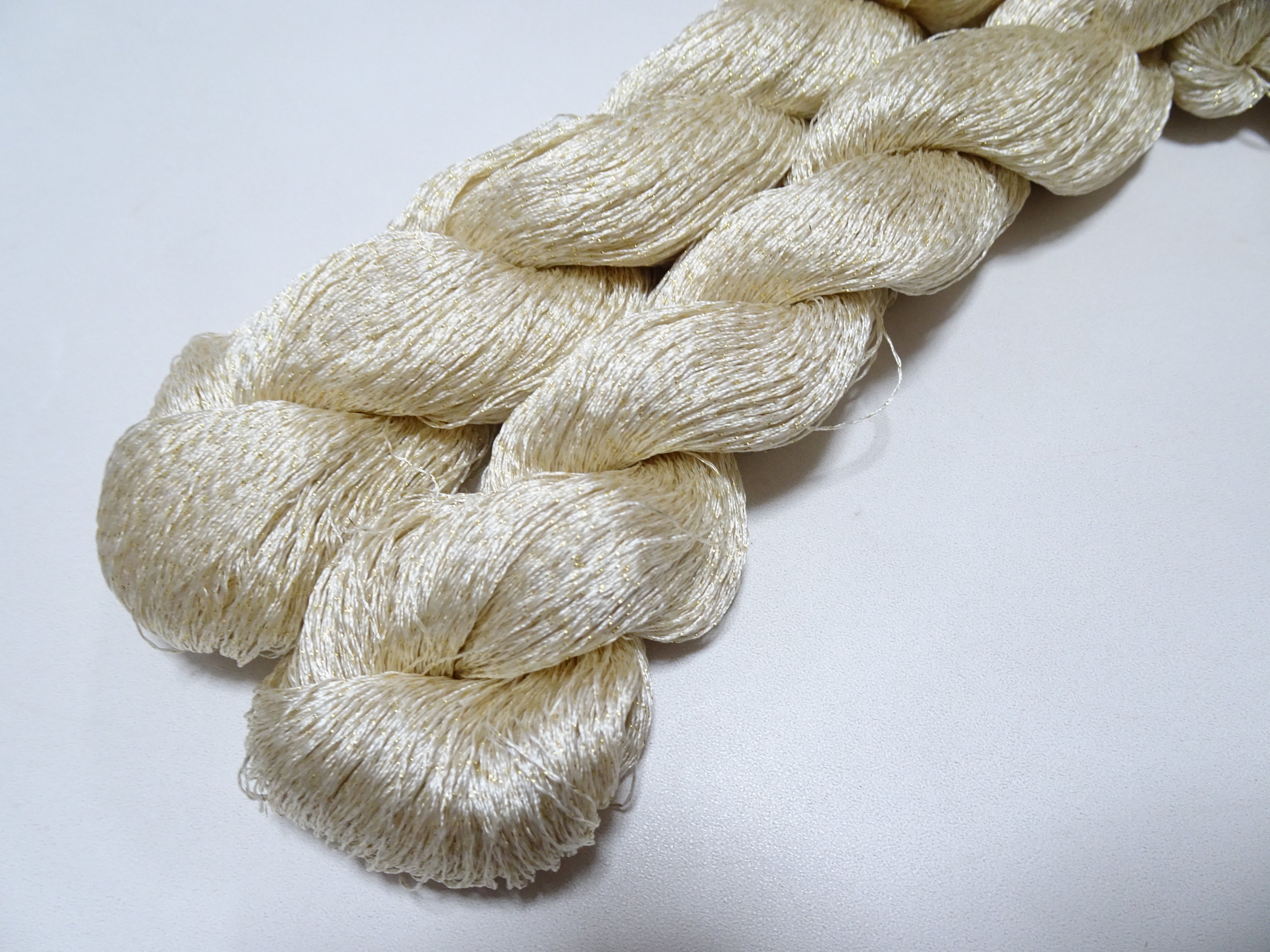 Japanese Vintage High Class Rare Silk Thread 2sets Mixture of Gold embroidery 15624