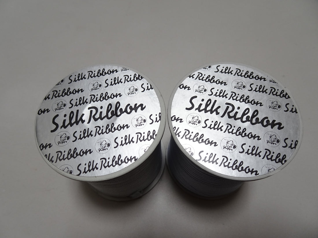 Japanese Vintage Silk Ribbon Embroidery Thread 2sets 18977
