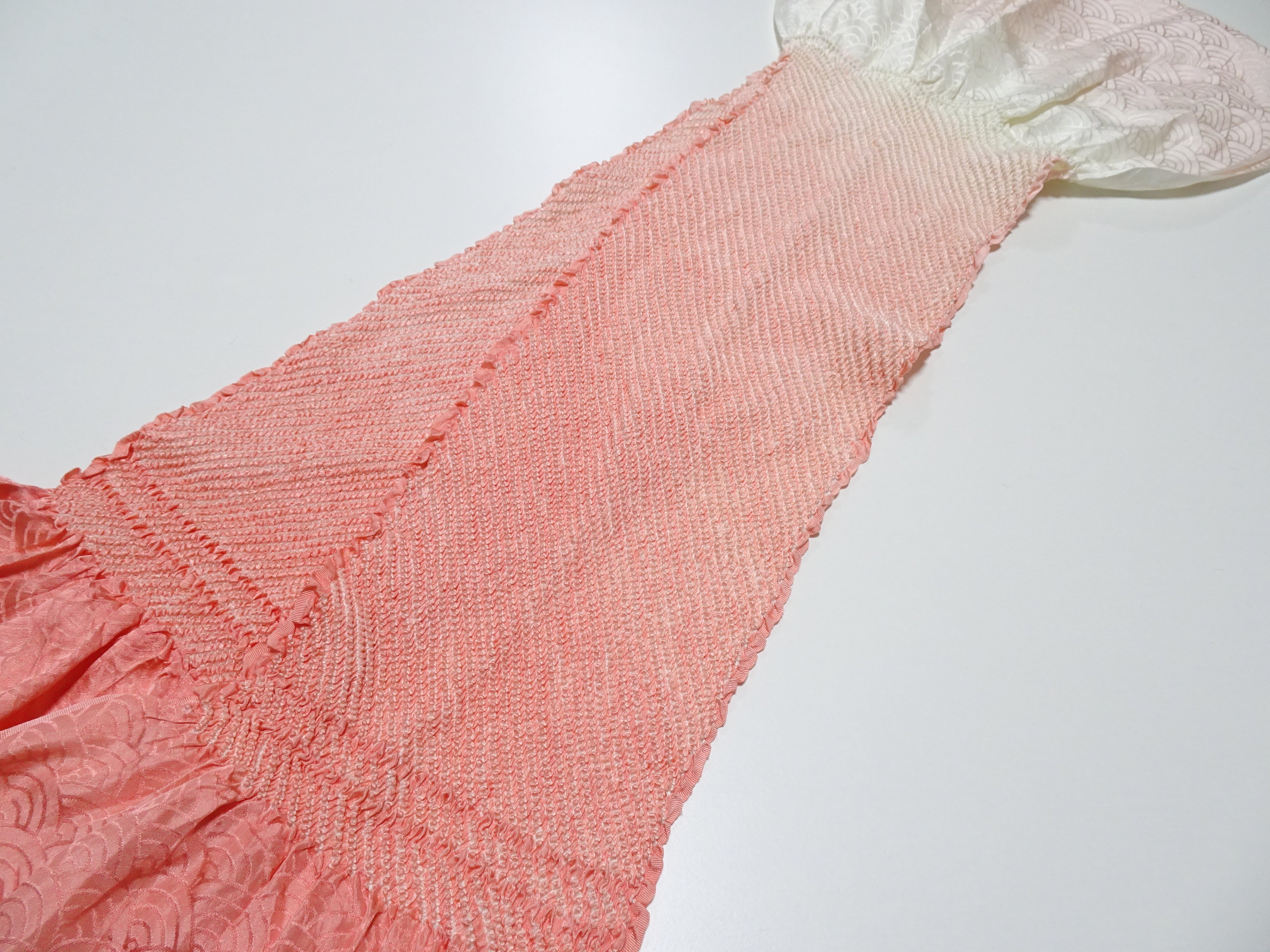 Japanese Kimono Silk Obi Age Shibori  18054