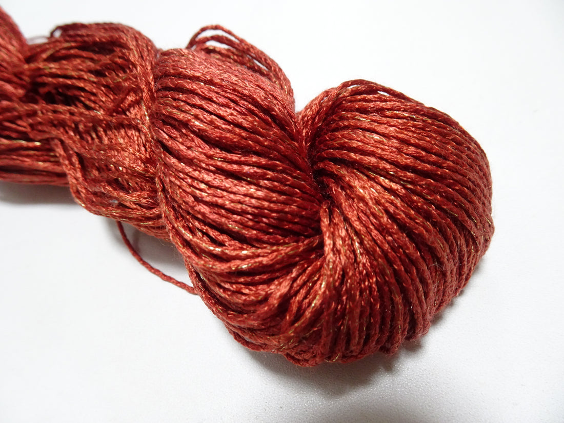 Japanese Tanaka Gen Silk – One-of-a-Kind Hand-Dyed Artistic Silk Thread, Rare Japanese Artisan Yarn, Limited Stock 16536