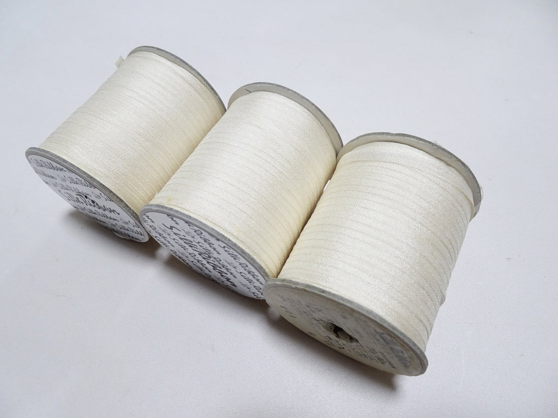 Japanese Vintage Silk Ribbon Embroidery Thread 3sets 18978
