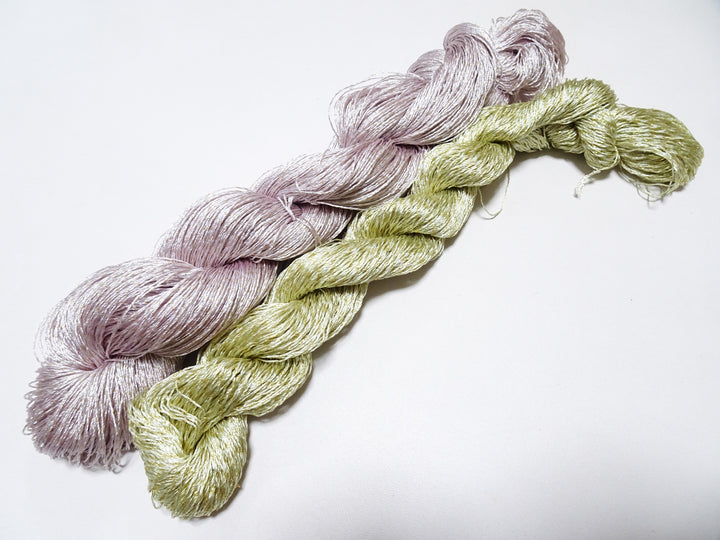 Japanese Vintage High Class Rare Silk Thread 2sets Mixture of Gold embroidery 15625