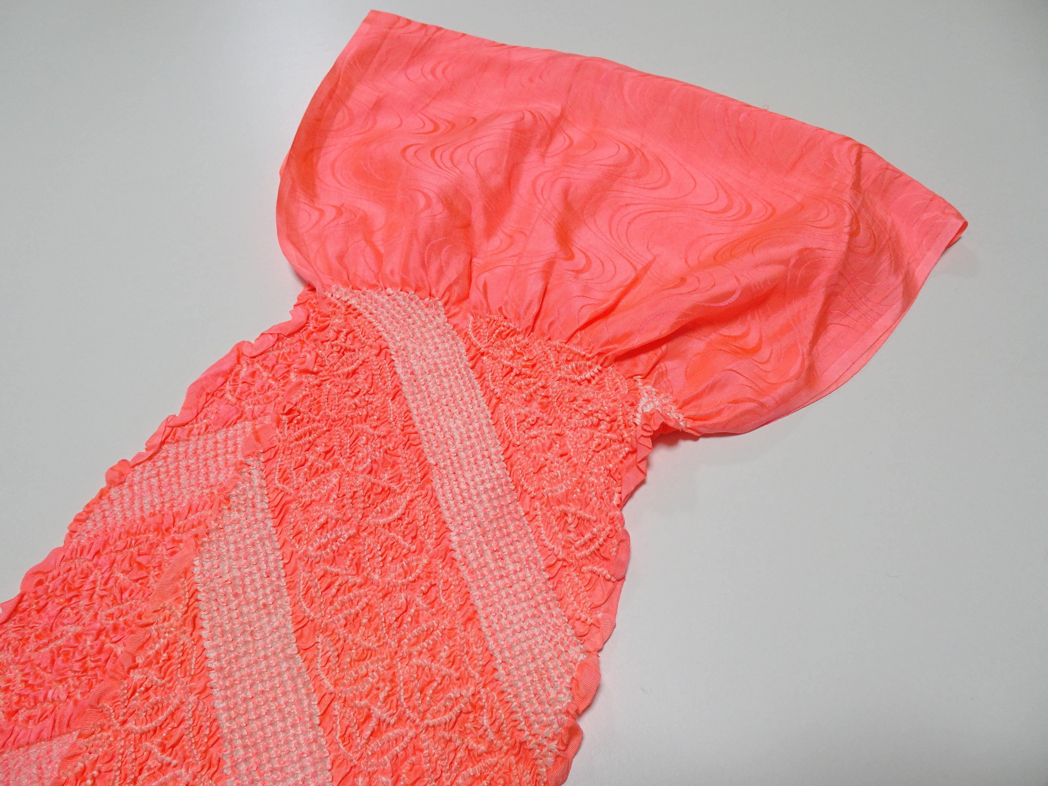Japanese Kimono Silk Obi Age Shibori  18055