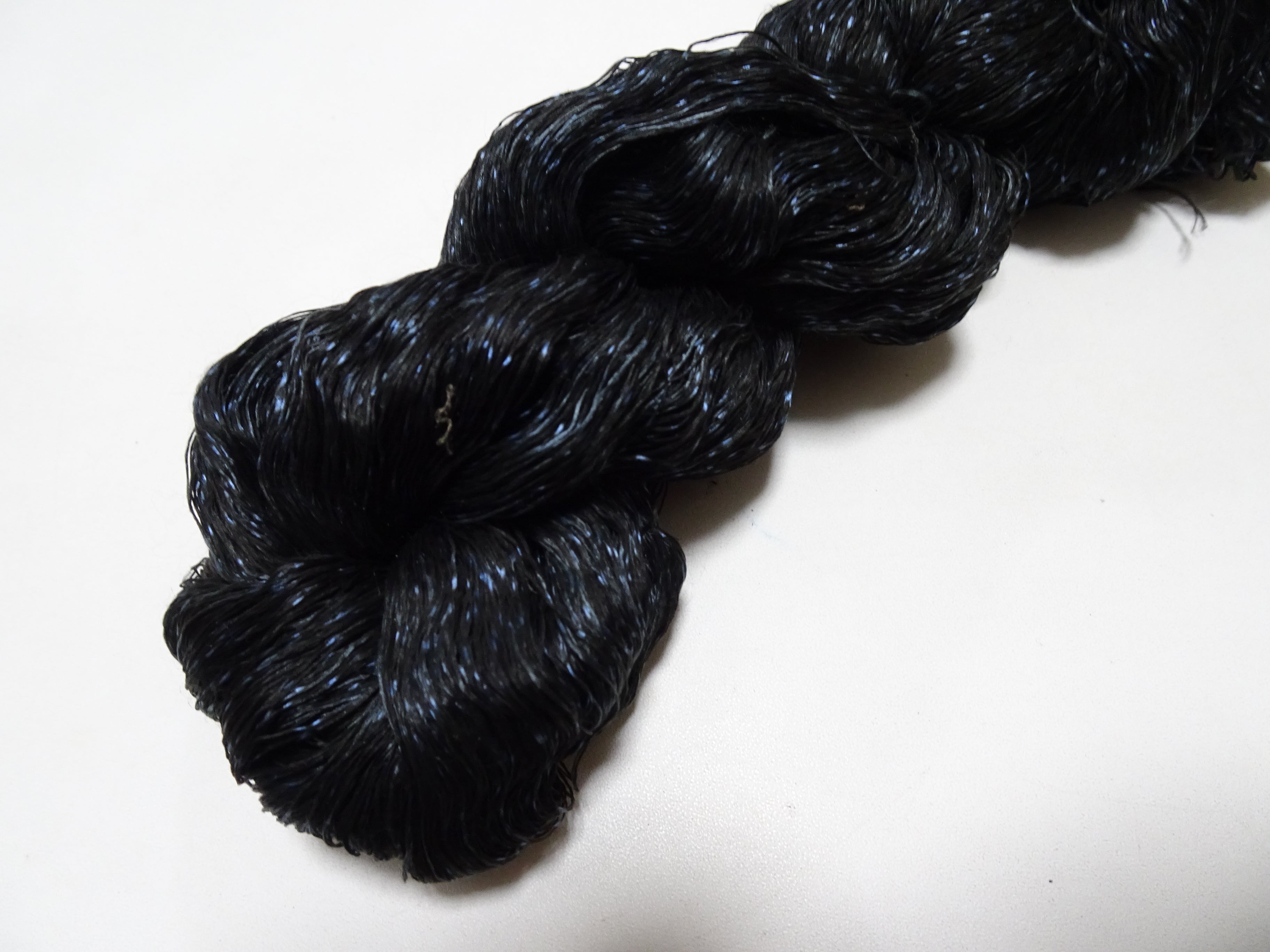 Japanese Vintage Super Rare Indigo Mud Dyeing kasuri loose Twisted Silk Thread Various Sets Embroidery & weave 15542