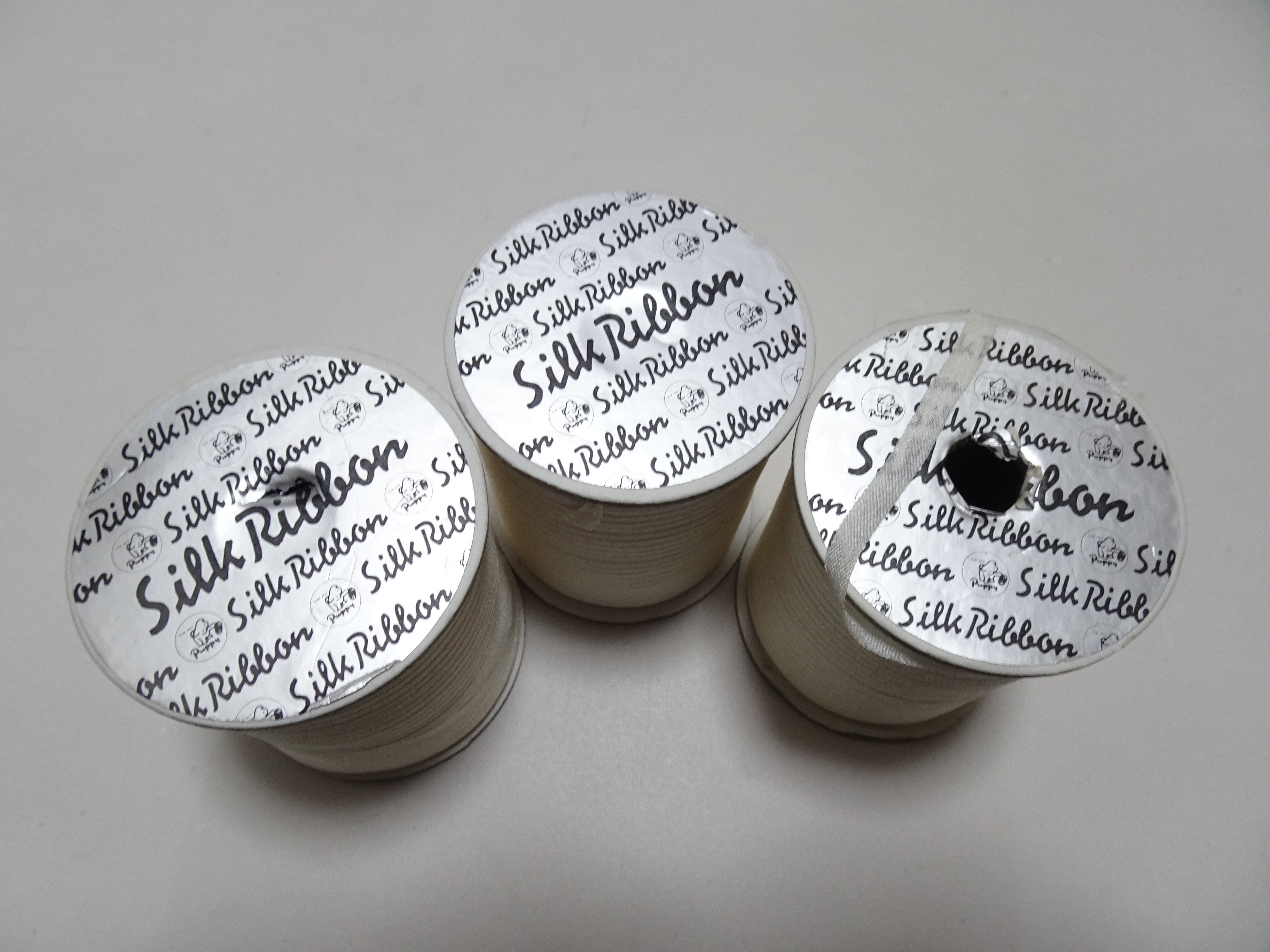 Japanese Vintage Silk Ribbon Embroidery Thread 3sets 18978