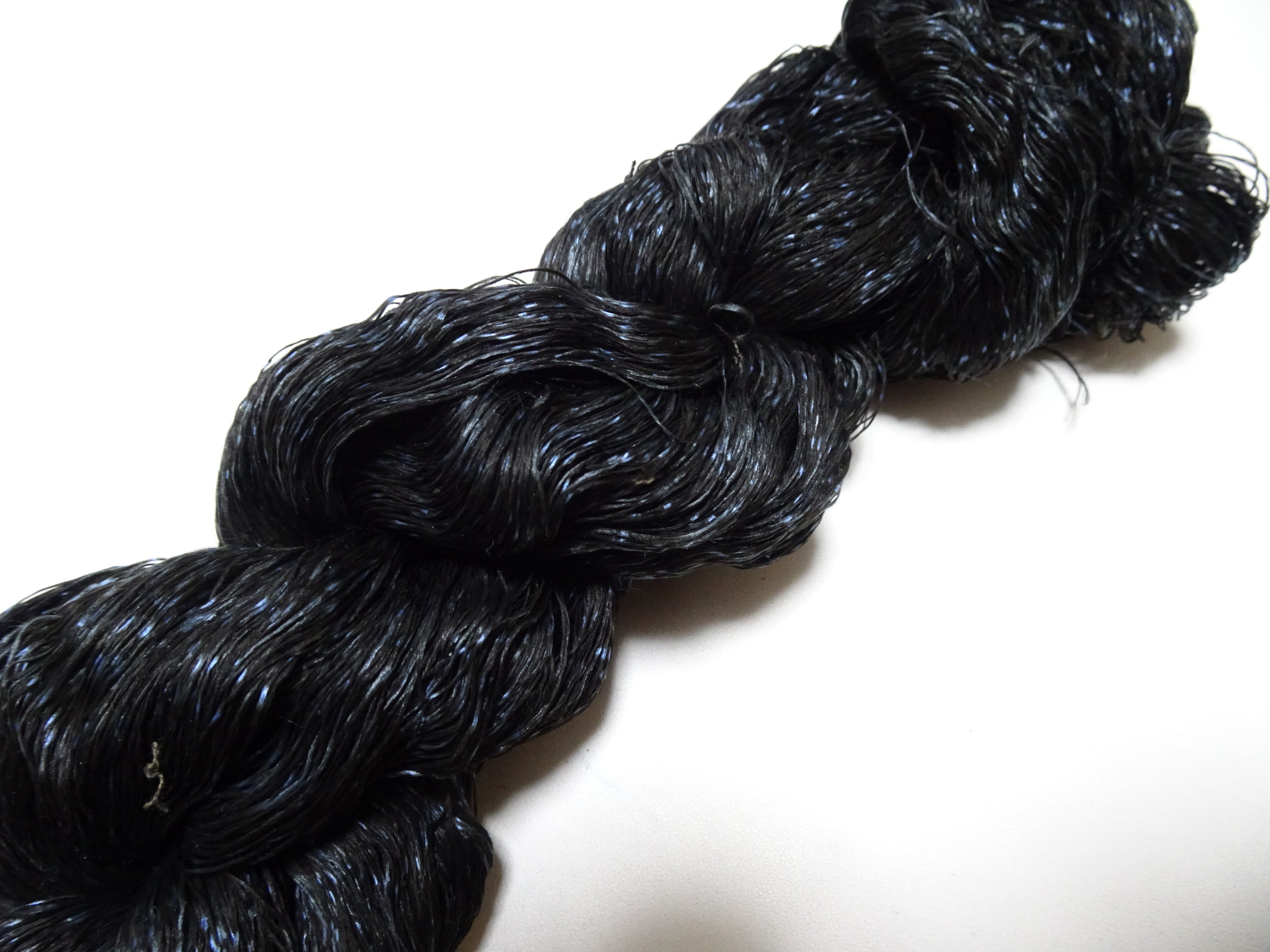 Japanese Vintage Super Rare Indigo Mud Dyeing kasuri loose Twisted Silk Thread Various Sets Embroidery & weave 15542