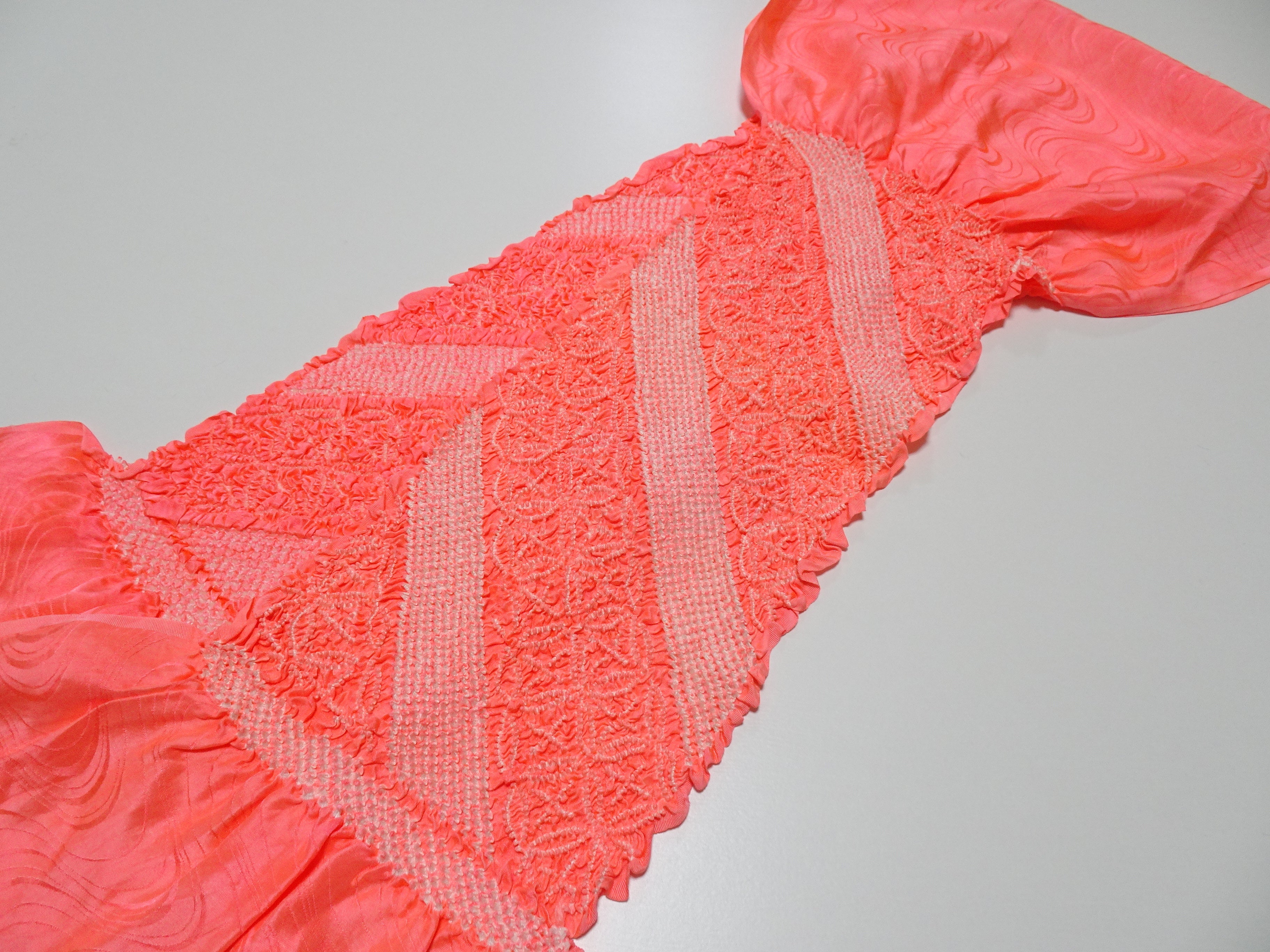 Japanese Kimono Silk Obi Age Shibori  18055