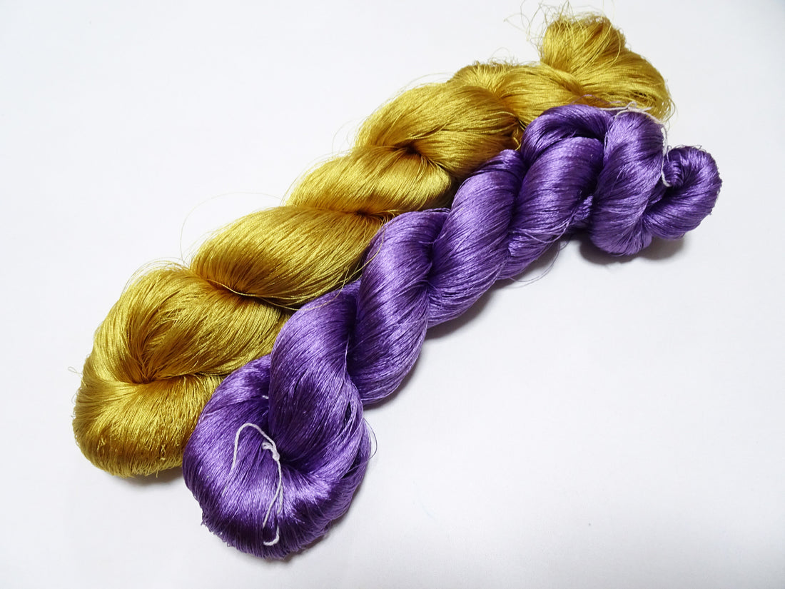 Japanese Vintage Twisted Silk Thread 2sets Embroidery 15401