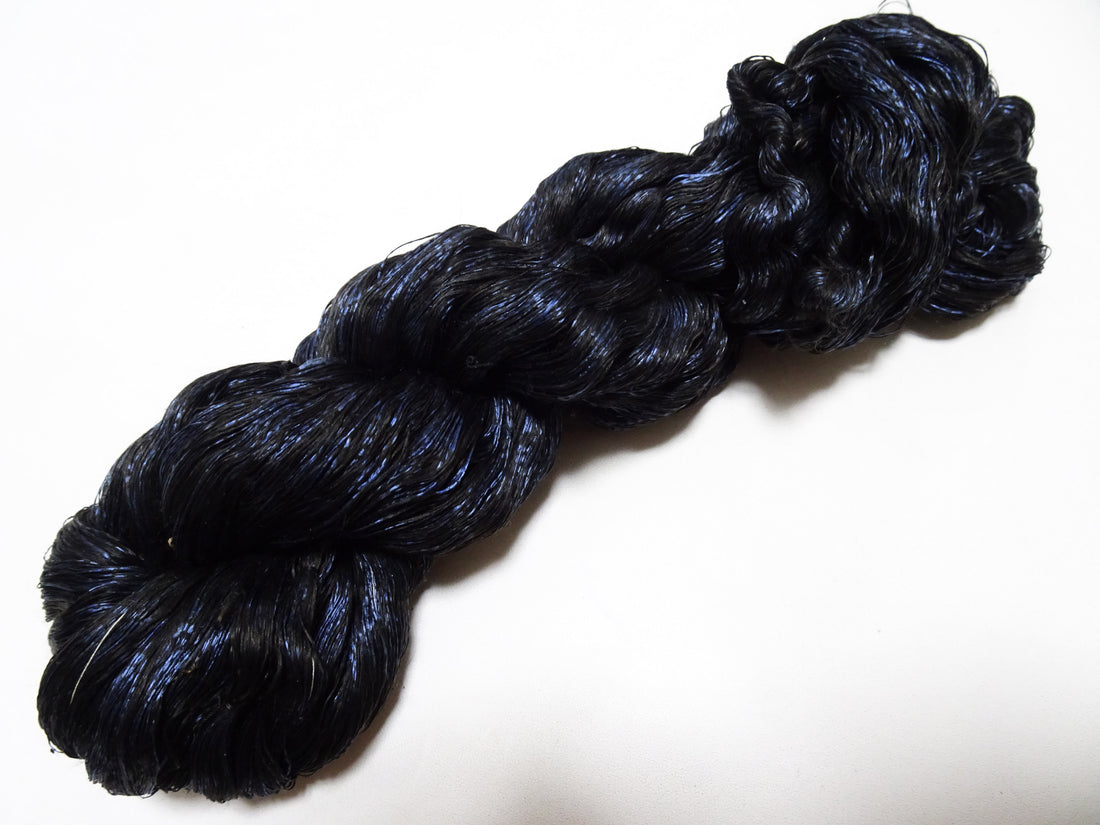 Japanese Vintage Super Rare Indigo Mud Dyeing kasuri loose Twisted Silk Thread Various Sets Embroidery & weave 15543