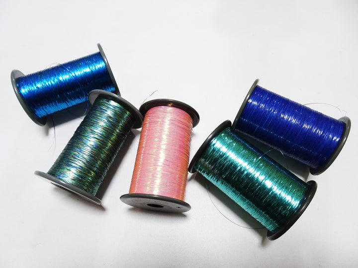 Japanese Vintage Metallic thread flat type Hirahaku 5set  Aluminum foil &  Washi(japanese paper) embroidery 18659