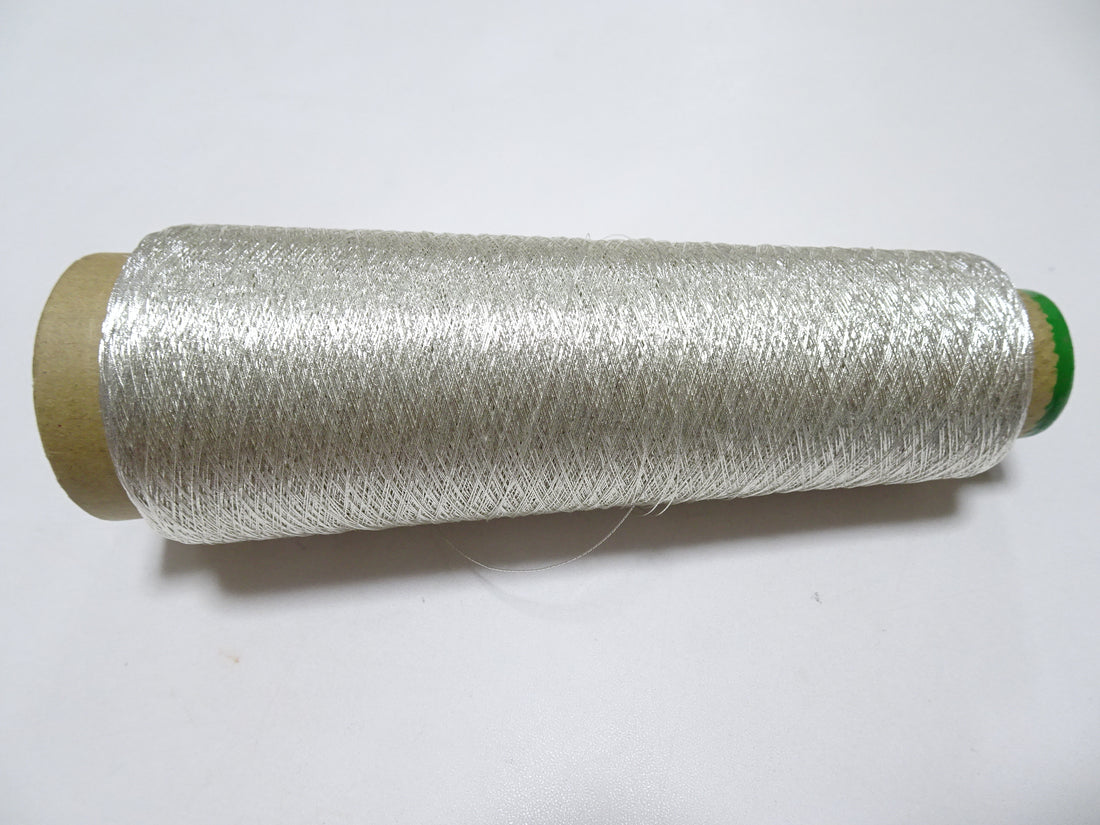 Japanese Vintage Superb Real Silver Leaf Thread SN2.5 embroidery 1000M   0.27mm