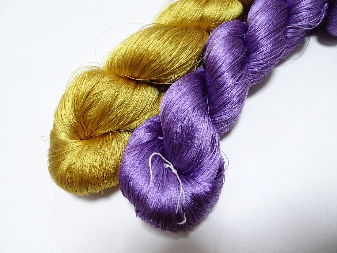 Japanese Vintage Twisted Silk Thread 2sets Embroidery 15401