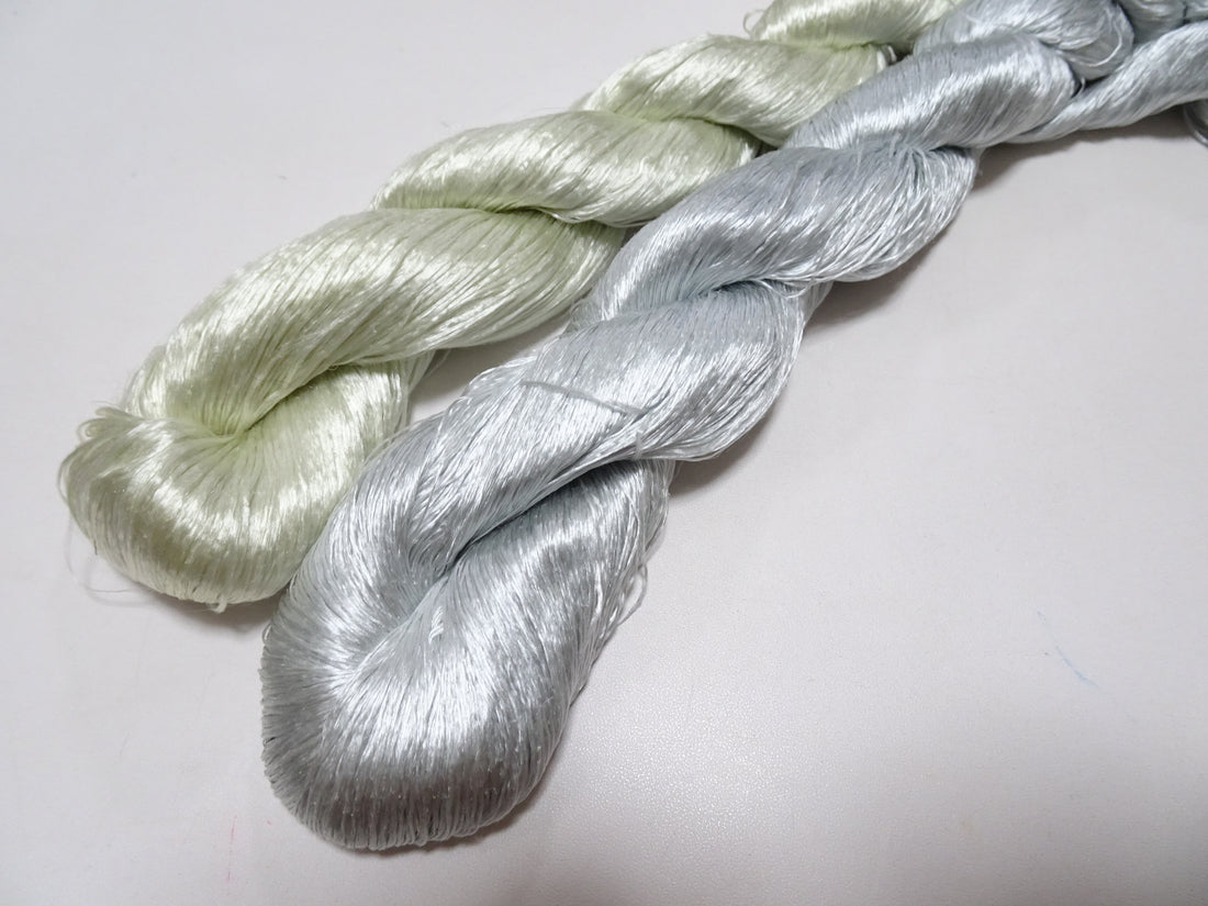 Japanese Vintage loose Twisted Silk Thread 2sets Embroidery 14567