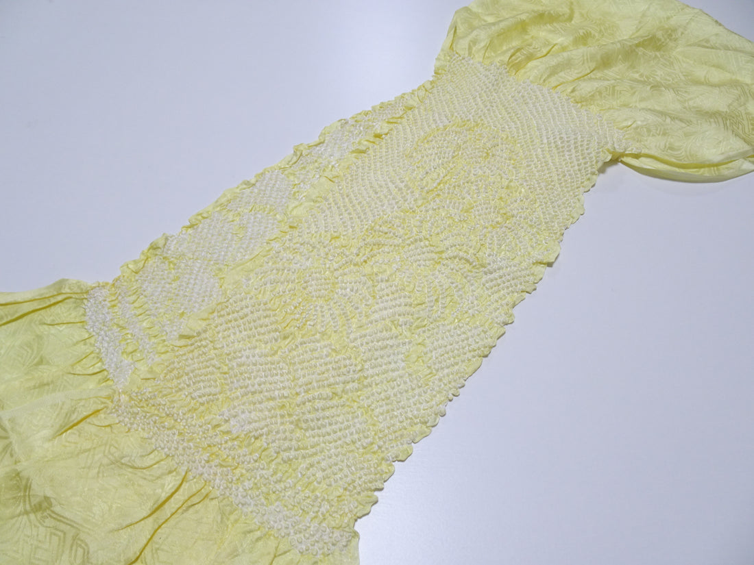 Japanese Kimono Silk Obi Age Shibori  18056
