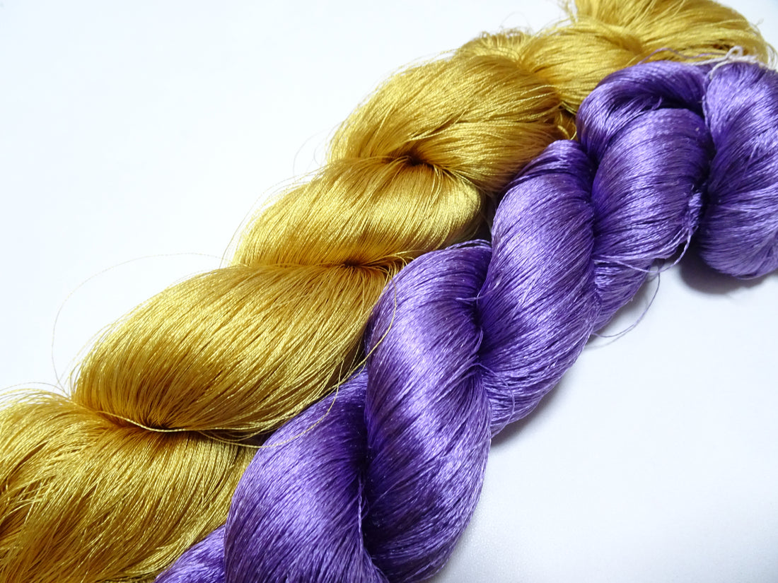 Japanese Vintage Twisted Silk Thread 2sets Embroidery 15401