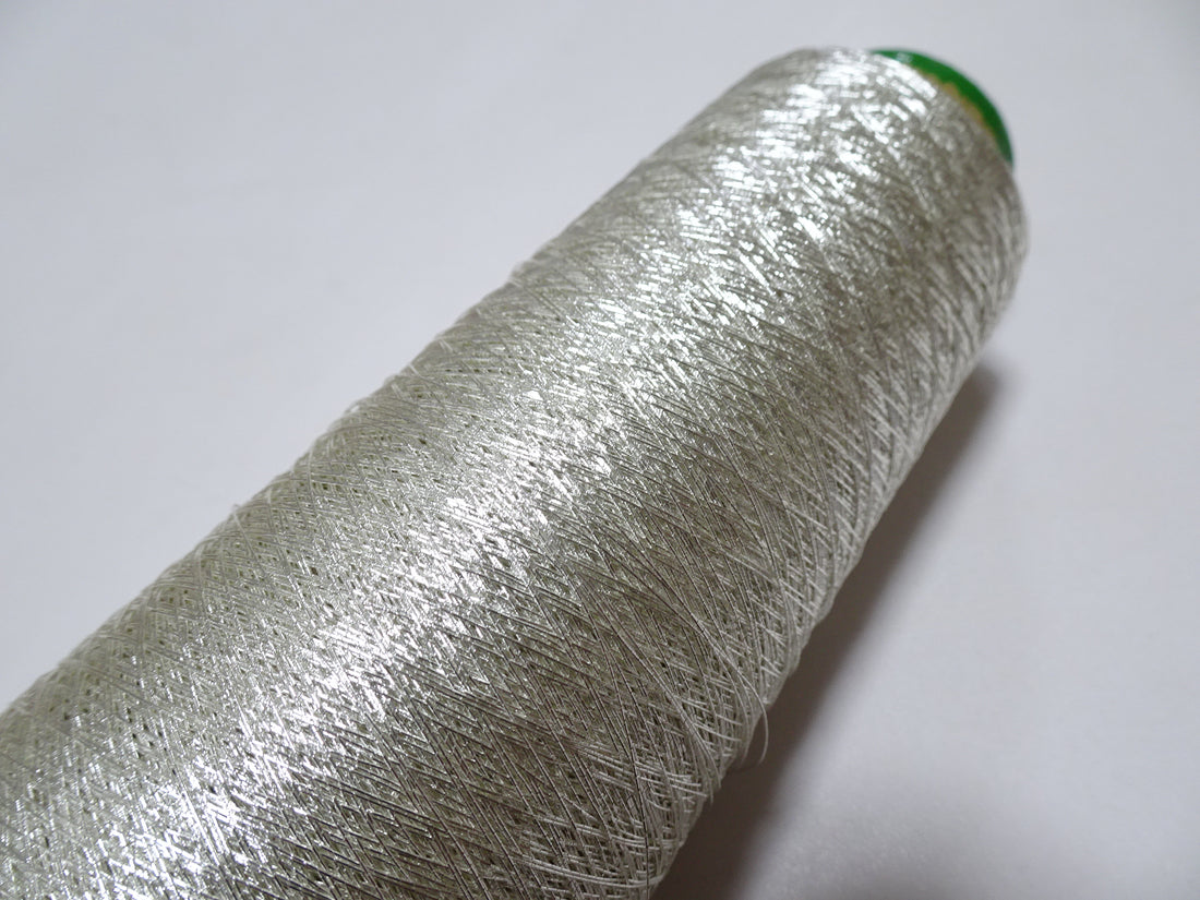 Japanese Vintage Superb Real Silver Leaf Thread SN2.5 embroidery 1000M   0.27mm