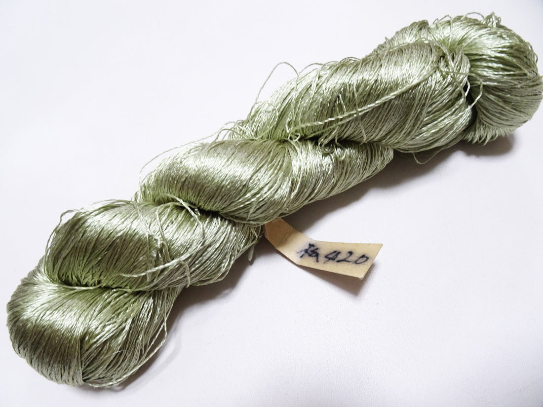 Japanese Vintage Twisted Silk Thread Embroidery 18342